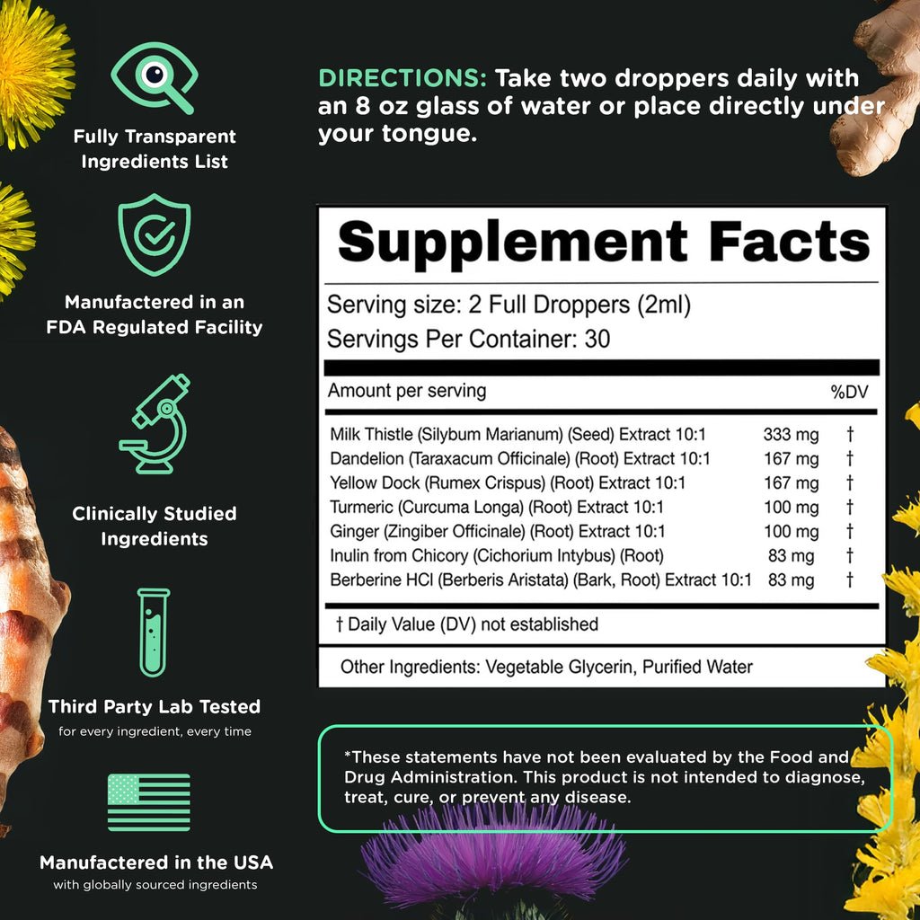 SuperBonsai Super Liver Support with Milk Thistle - All Natural Liver Cleanse Detox & Repair Aid - Doctor-Formulated Liver Supplement