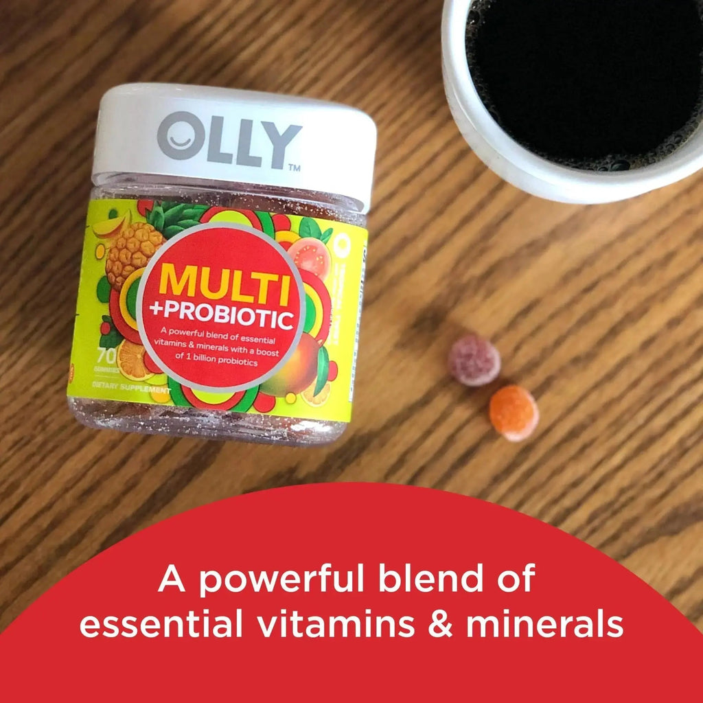 OLLY Multi + Probiotic Adult Multivitamin Gummy, 1 Billion CFUs, Digestive and Immune Support & Heavenly Hair Gummy, Supports Healthy Hair OLLY Au supplements