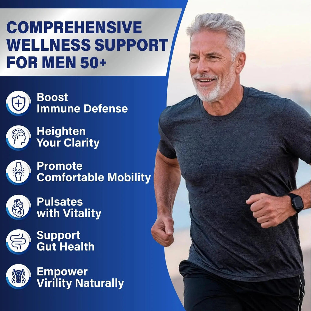 Sugar Free Multivitamin Gummies for Men 50 Plus - Methylated Multivitamin with Omega-3, CoQ10, Elderberry & Turmeric Veyttisy Au supplements