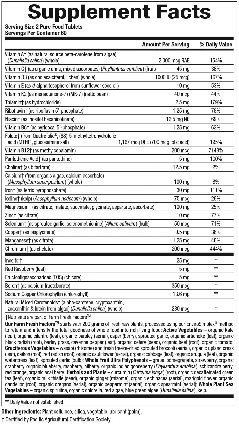 Natural Factors Whole Earth & Sea, Women's Prenatal Multivitamin and Mineral, Whole Food Supplement, Vegan, 120 Tablets Natural Factors Au supplements