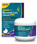 MagniLife Relaxing Leg Cream PM, 4 Oz, Homeopathic Nighttime Pain Reliever & Sleep Aid with Lavender & Magnesium, Non-Greasy Deep Penetrating Cream for Restless Legs & Discomfort MagniLife Au supplements