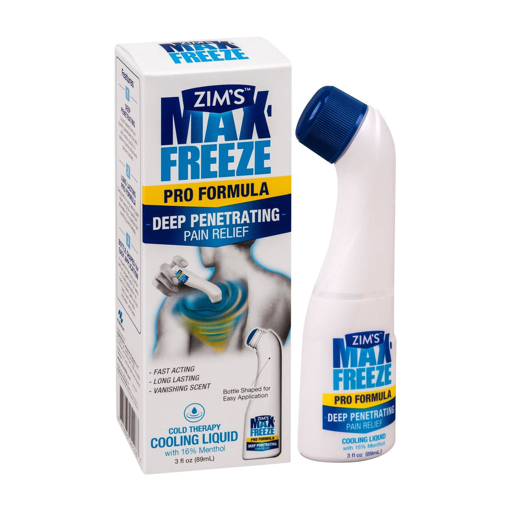 Zim's Max Freeze Liquid | 3 Pack - Pain Relief Topical Analgesic Cooling Liquid for Muscles and Joints Associated with Backaches, Arthritis, Strains, Bruises & Sprains, (P251080-1) 3 Ounce Zim’s Max Au supplements