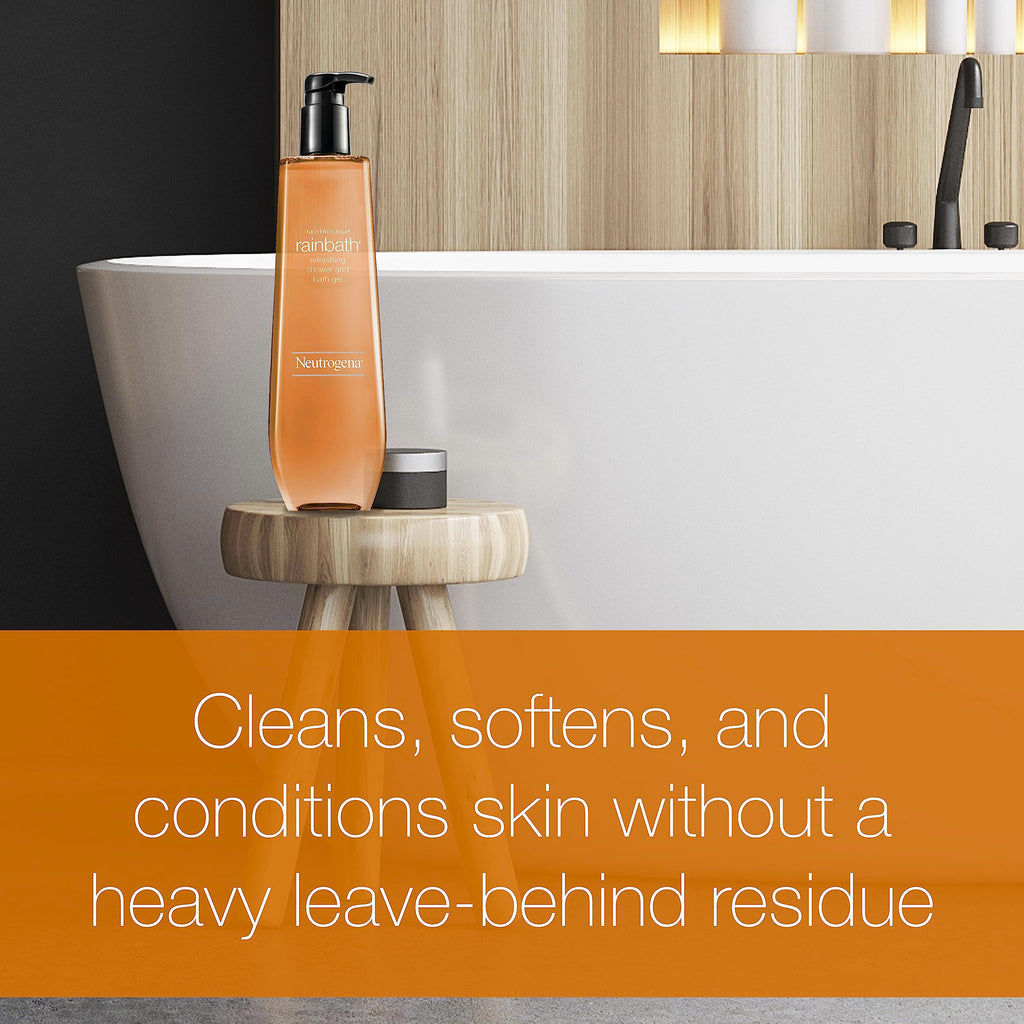 Neutrogena Rainbath Cleansing Shower & Bath Gel, Daily Moisturizing Body Wash Cleanser