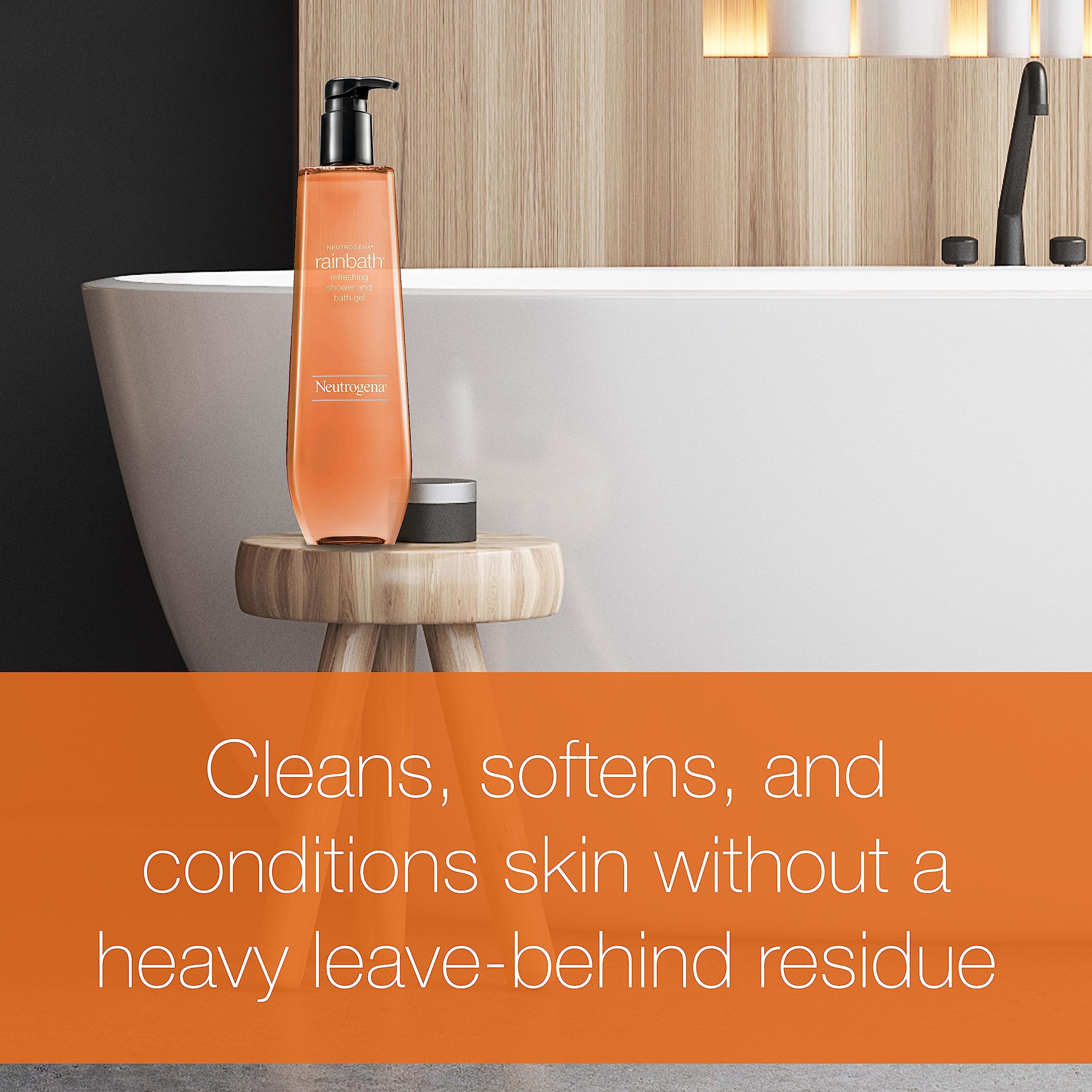 Neutrogena Rainbath Cleansing Shower & Bath Gel, Daily Moisturizing Body Wash Cleanser