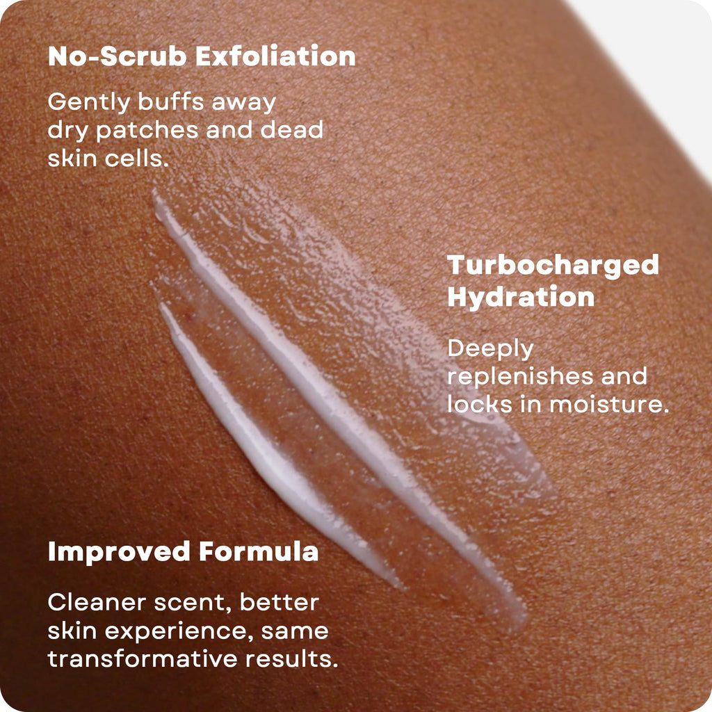 AmLactin Daily Nourish Therapeutic Body Lotion for Dry Skin - No-Scrub Exfoliator and Moisturizer 12% Lactic Acid Lotion