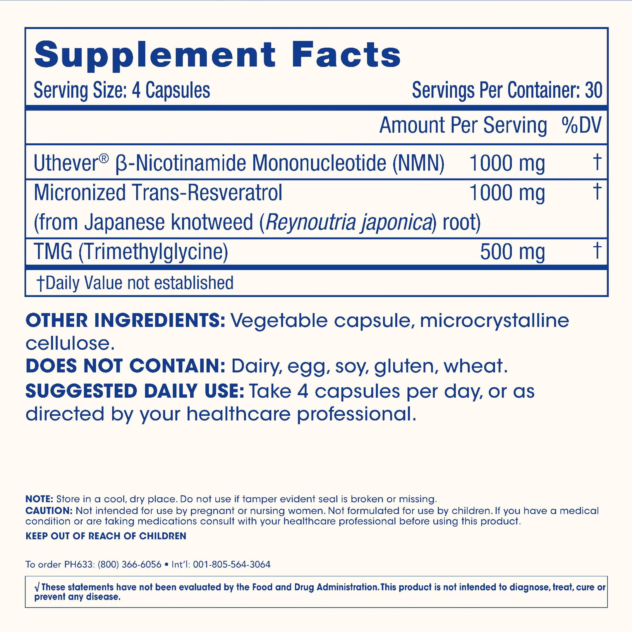 ProHealth NMN Pro Complete (120 Capsules, 3 Pack) - 1000 mg Uthever® NMN + 1000 mg Resveratrol + 500 mg TMG. NAD+ Precursor, Methylation Support & Sirtuin Activation. Triple Lab-Tested ProHealth Au supplements