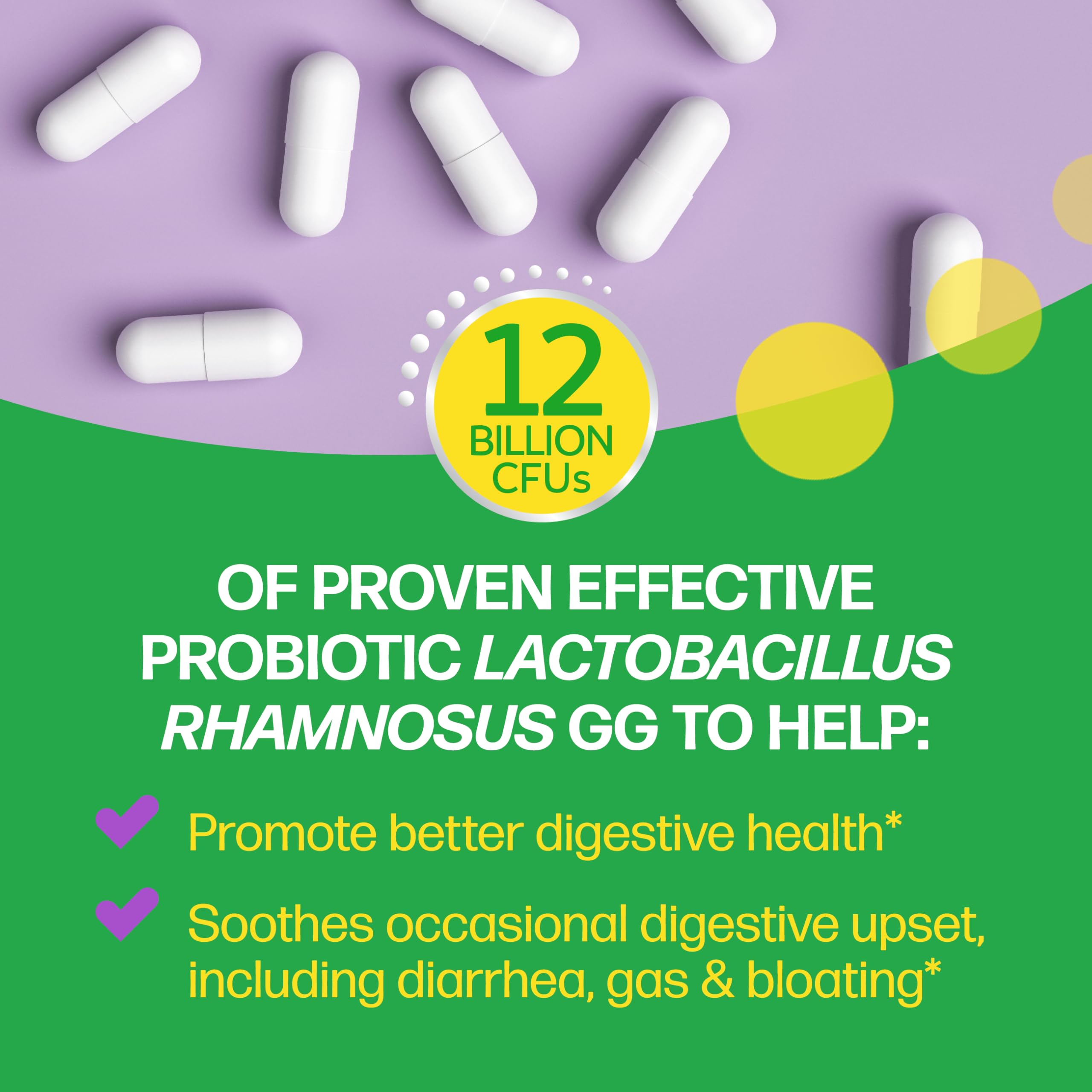 Culturelle Pro Strength Daily Probiotics For Digestive Health (2 Month Supply) with Prebiotics for Women & Men, Supports Occasional Diarrhea