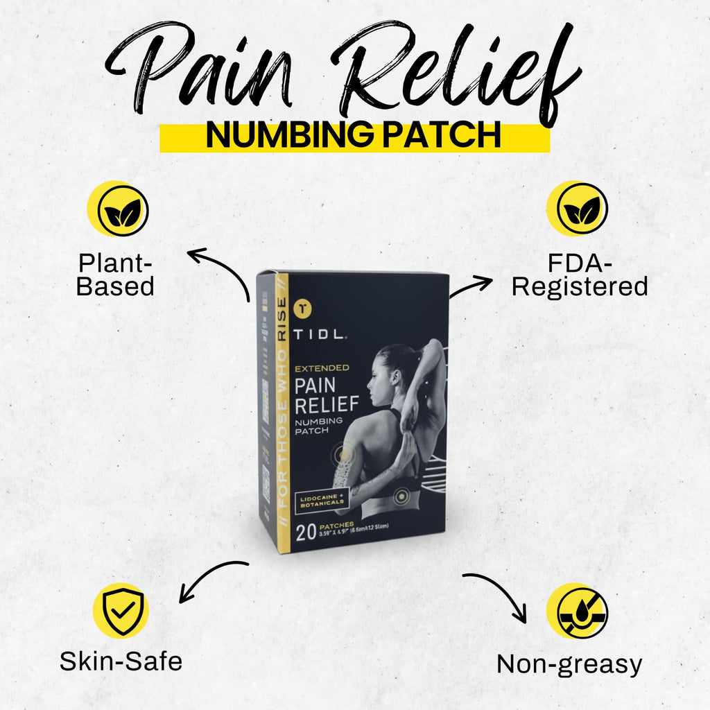TIDL Recovery Patches, 20 Count, Maximum Strength for Targeted Back Pain, Joint & Muscle Pain Relief, Immediate Numbing & Soothing, Non-Stick Adhesive for Easy Application & Removal TIDL Au supplements