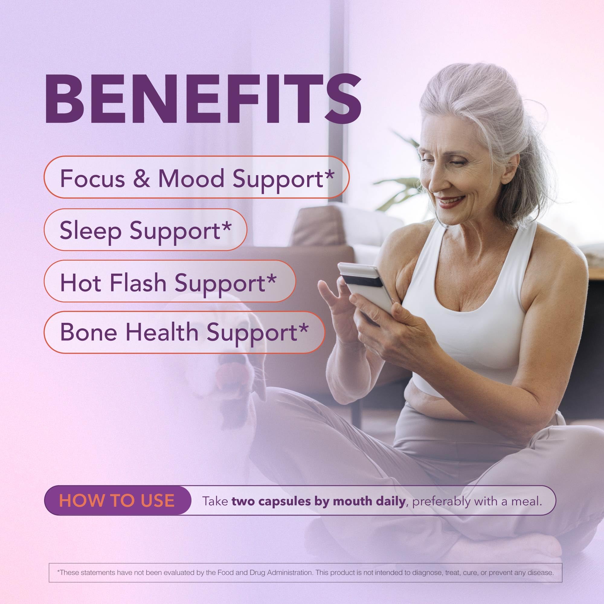 Bioligent Menopause Support Supplement for Women, Hot Flash, Sleep, Mood & Focus Support, Hormone-Free with Maca, Ginseng, Chamomile & Saffron, Non-GMO, 60 Capsules, 30 Day Supply BIOLIGENT Au supplements