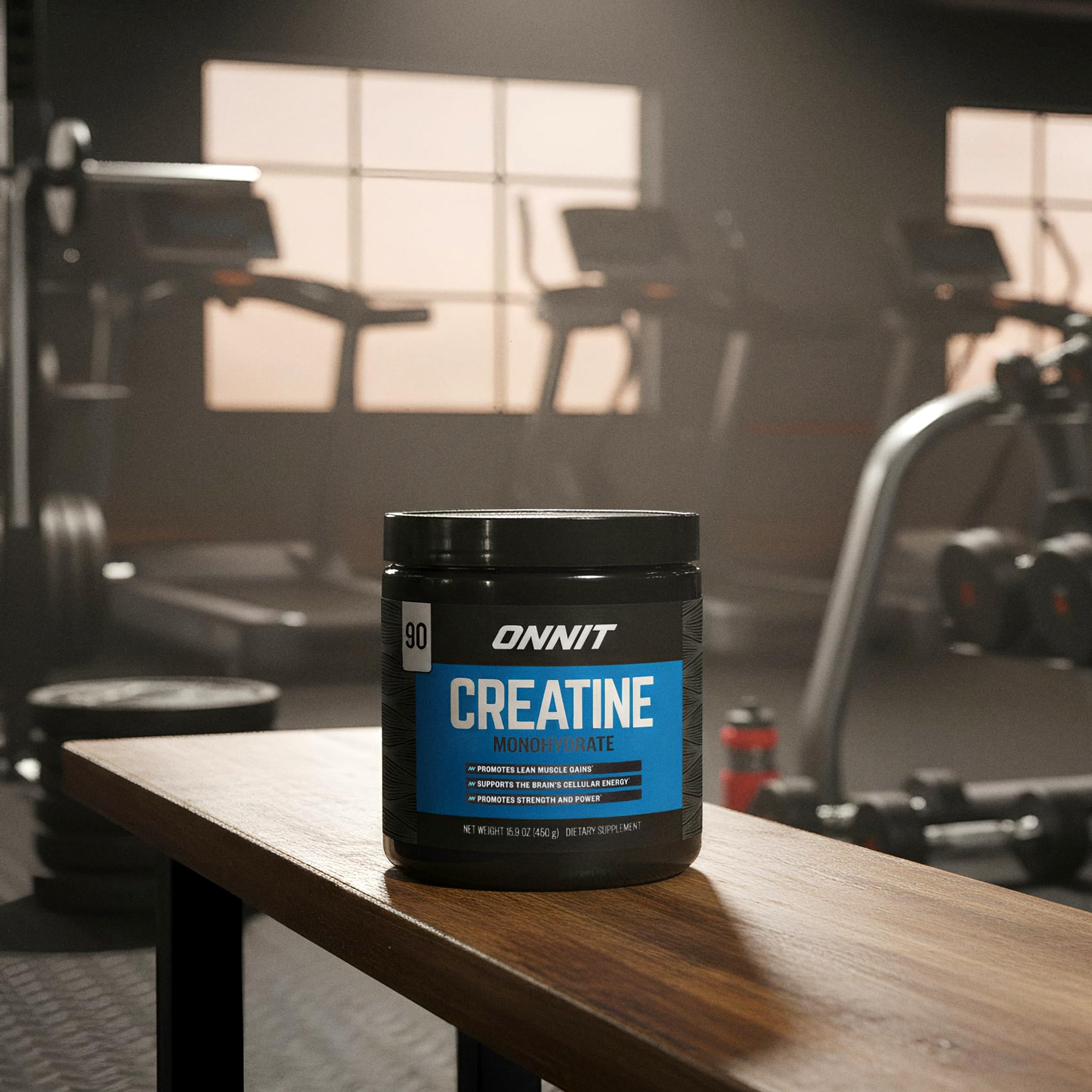 ONNIT Creatine Monohydrate Powder – Unflavored, 90-Serving Value Size – Supports Strength, Lean Muscle, and Brain Energy† – Keto Friendly, No Fillers, 90 Servings, 15.29 oz ONNIT Au supplements