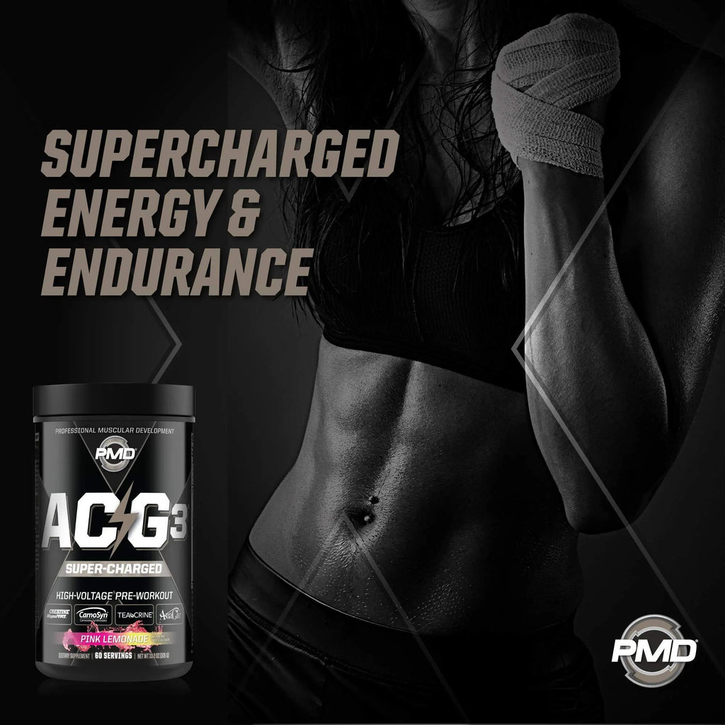 PMD Sports ACG3 Supercharged - Pre Workout - Powerful Strength, High Energy, Maximize PMD Au supplements