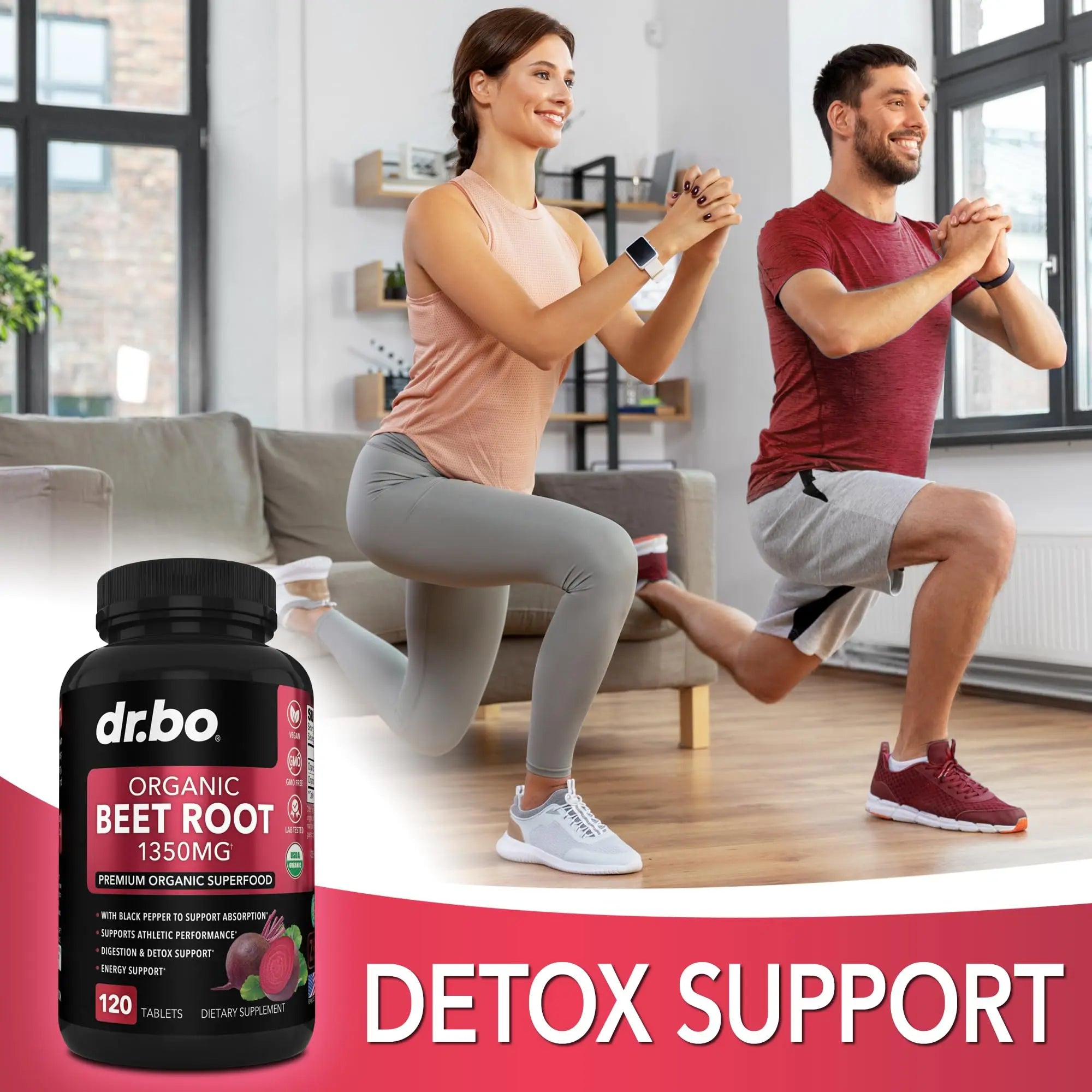 Organic Beet Root Capsules Supplements - 1350mg Beetroot Powder Extract Pills, Organic DR. BO Au supplements