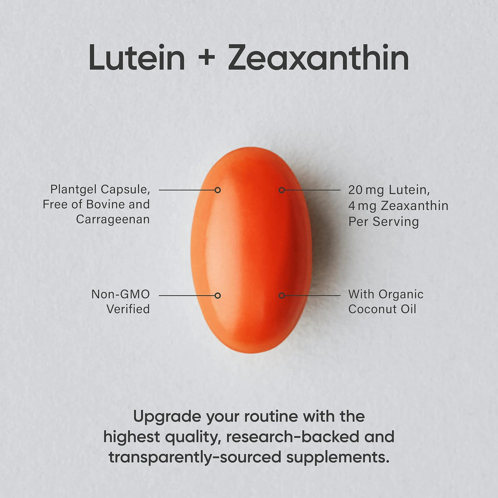 Sports Research Vegan Lutein + Zeaxanthin (20mg) with Organic Coconut Sports Research Au supplements