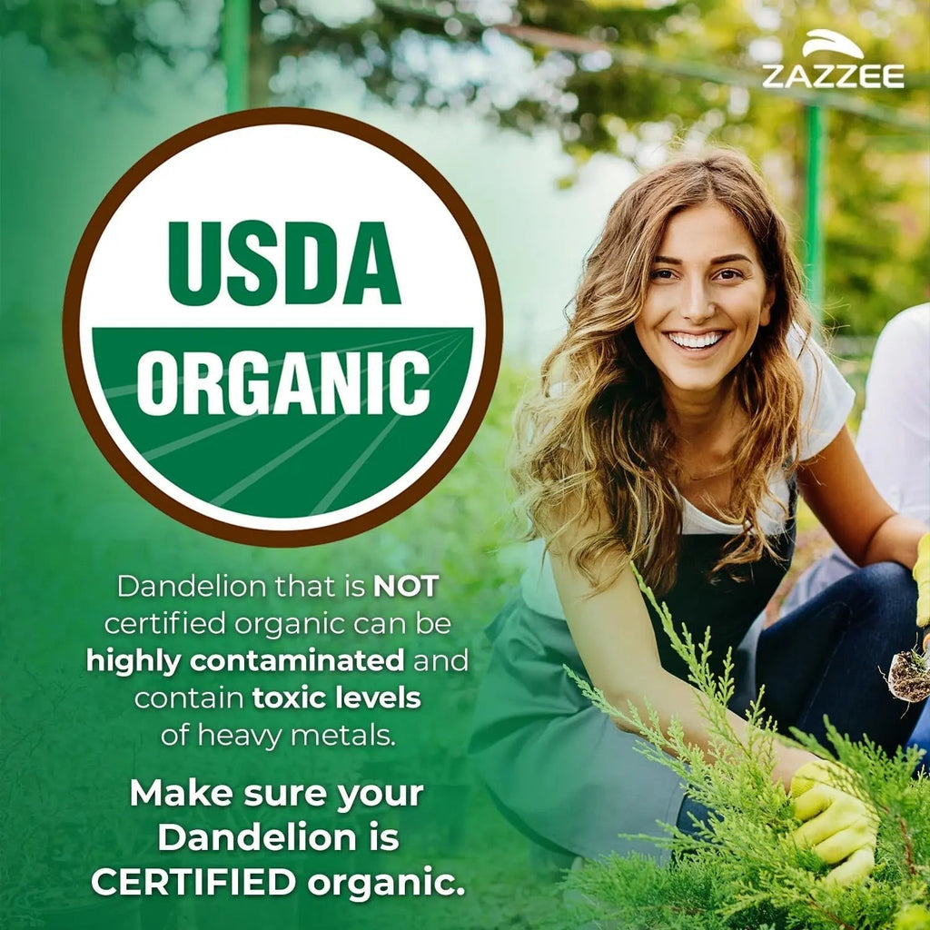 Zazzee Urinary Tract Cleanse & Detox Bundle | USDA Organic Dandelion Root Extract Capsules Plus D-Mannose 1000mg Capsules for UT & Bladder Cleansing Zazzee Au supplements