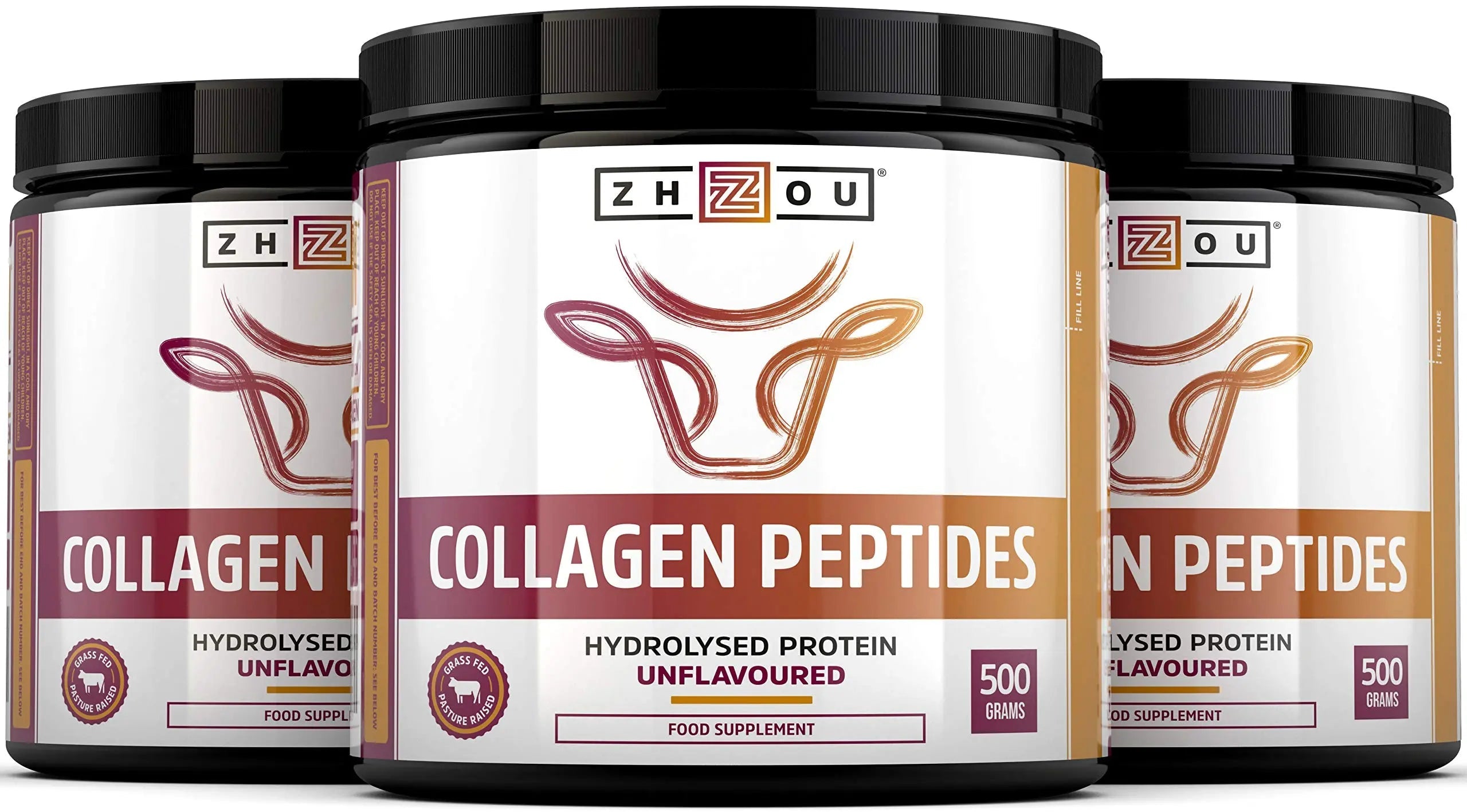 Collagen Powder 500g - Hydrolysed Collagen Peptides Powder - High Protein Bovine Collagen Supplement Nu U Nutrition Au supplements