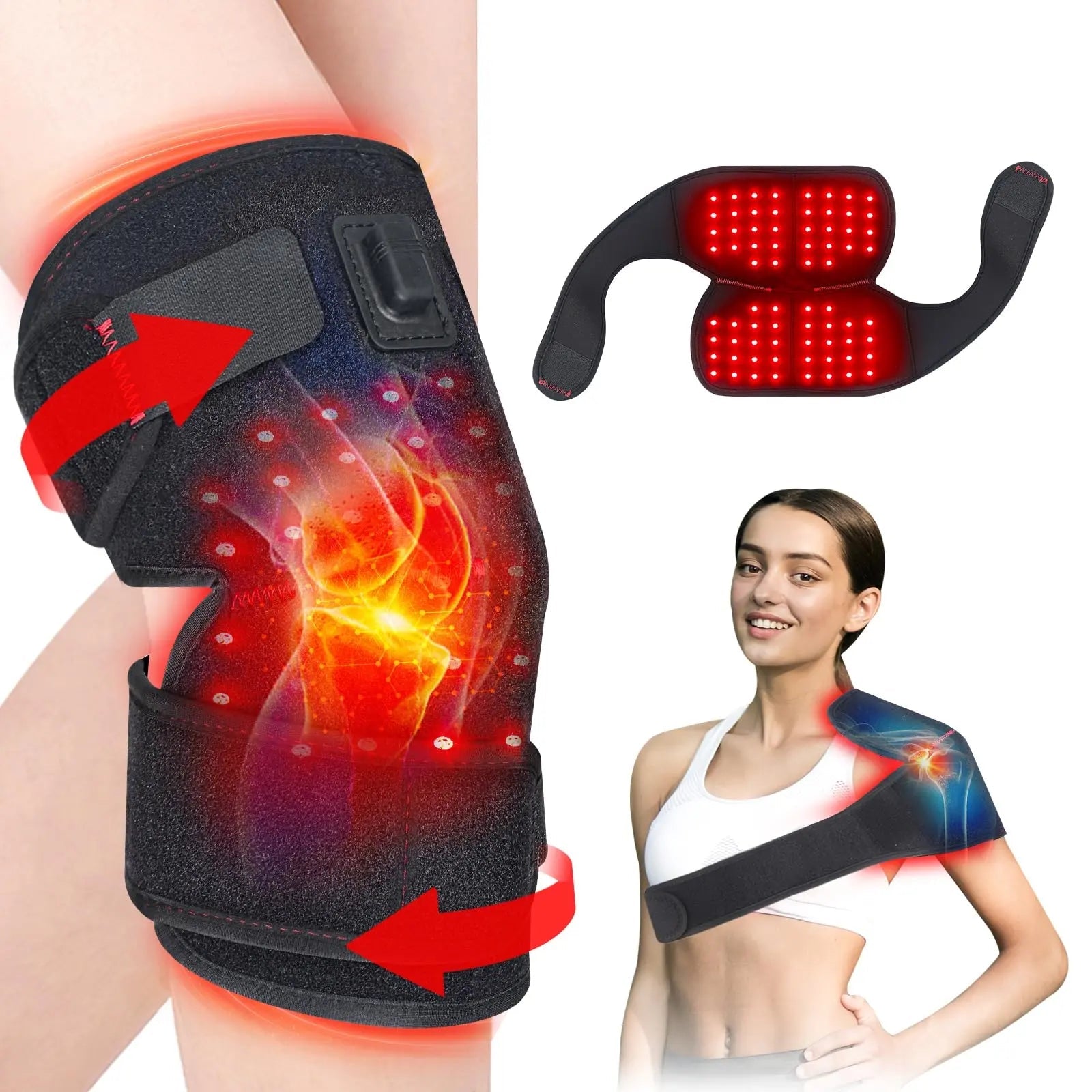 Red Light Therapy for Knee, 660nm Red Light and 850nm Near Infrared Light Therapy Device Rikimxin Au supplements