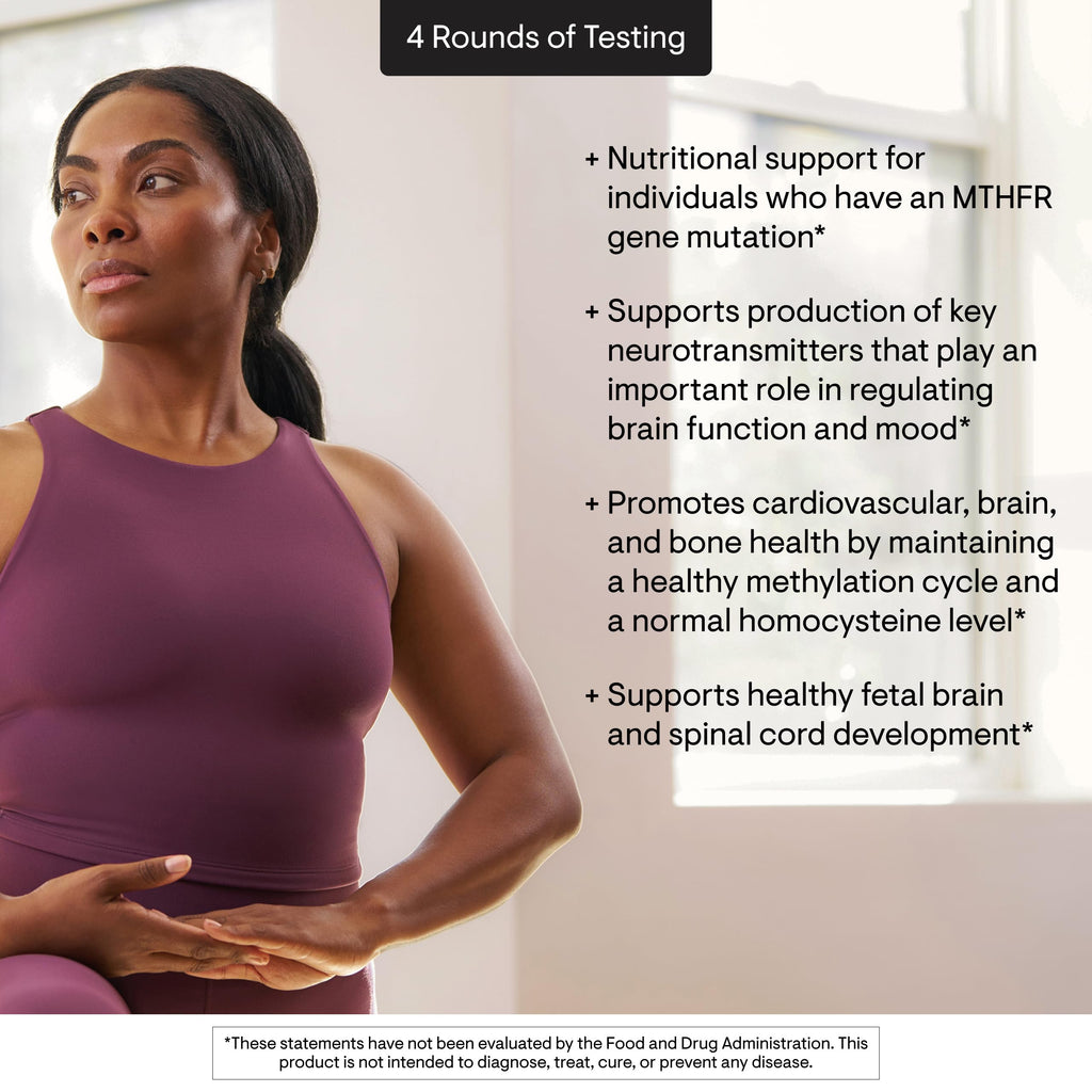 THORNE - 5-MTHF - Methylfolate (Active B9 Folate) Supplement - Supports Cardiovascular Health, Fetal Development, Nerve Health, Methylation & Homocysteine Levels* - 60 Servings - 5-MTHF 5mg