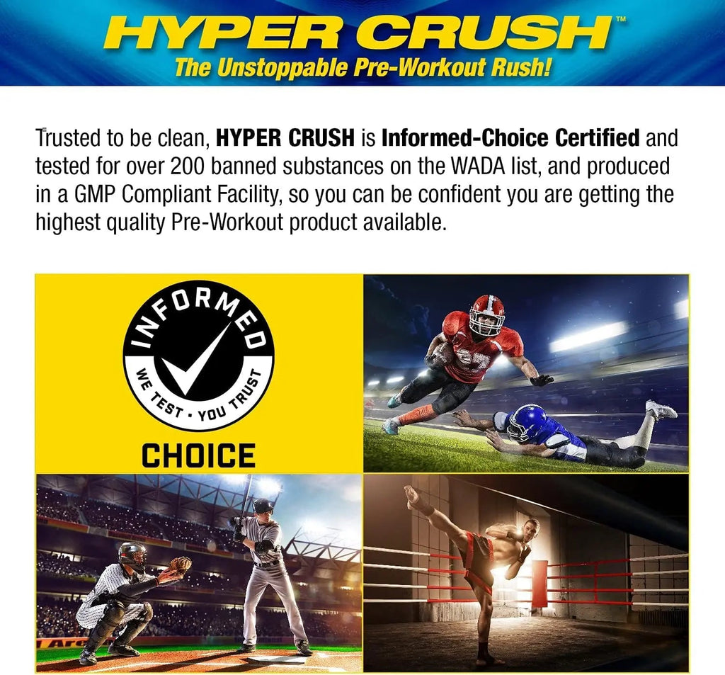 Maximum Human Performance MHP HYPER CRUSH Pre Workout energy drink creatine Maximum Human Performance Au supplements