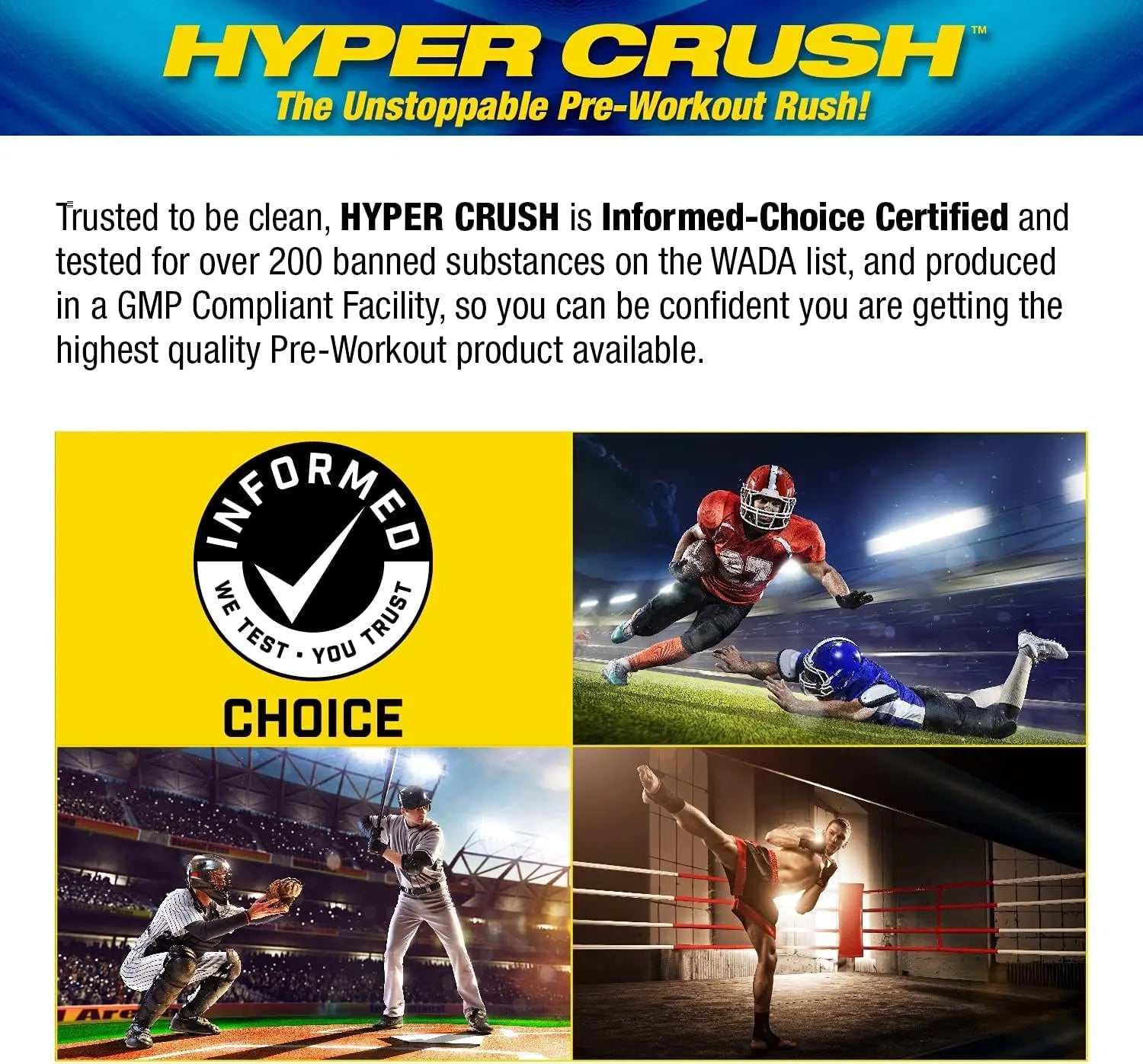 Maximum Human Performance MHP HYPER CRUSH Pre Workout energy drink creatine Maximum Human Performance Au supplements