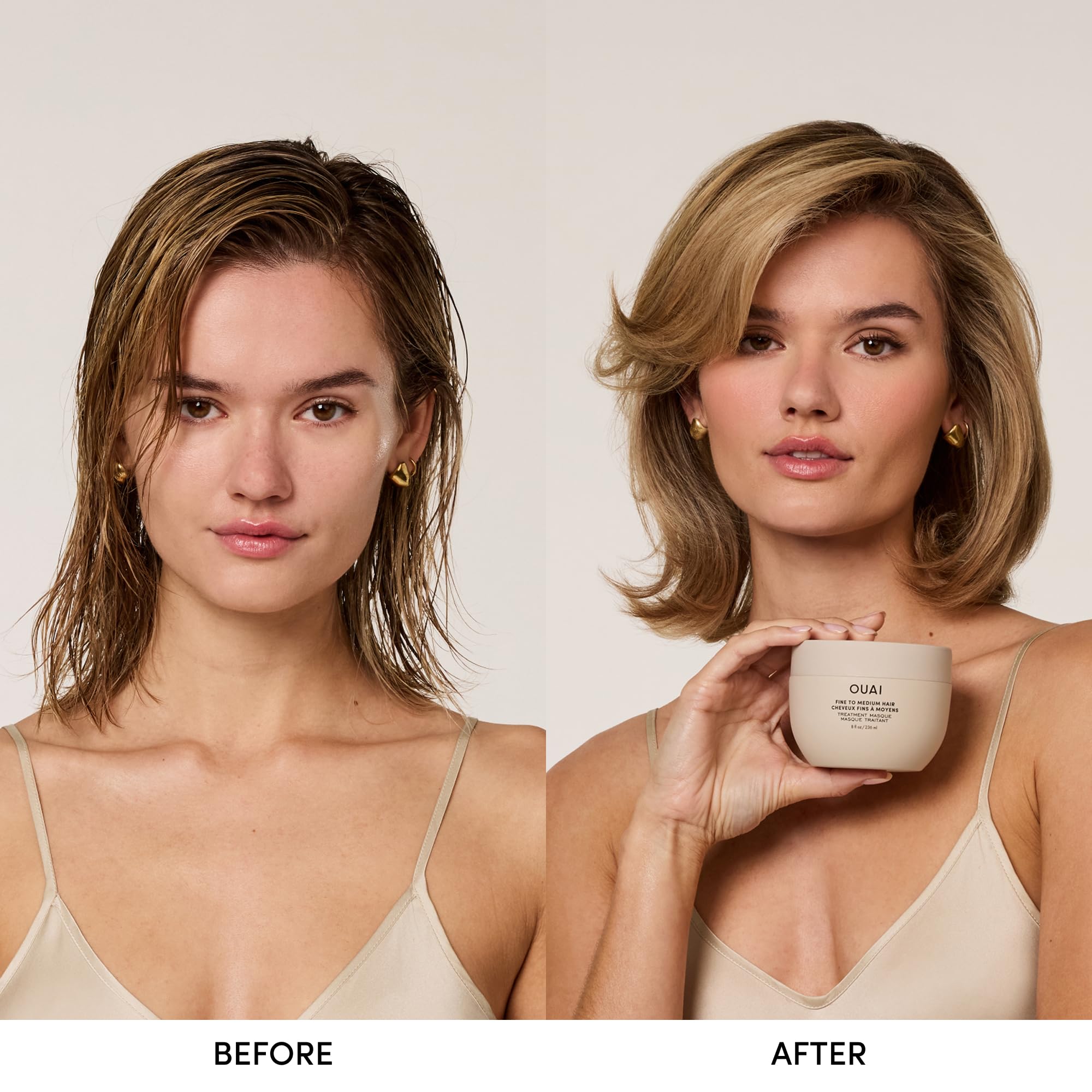 OUAI Fine to Medium Hair Treatment Masque - Hydrating Hair Mask to Help Repair Strands & Increase Shine - With Shea Butter, Keratin and Panthenol - Paraben, Phthalate & Sulfate Free (8 Fl Oz) OUAI Au supplements