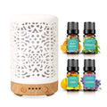 Essential Oil Diffusers, 100ml White Ceramic Diffuser with 7 LED Lights,Ultrasonic Aromatherapy homnas Au supplements