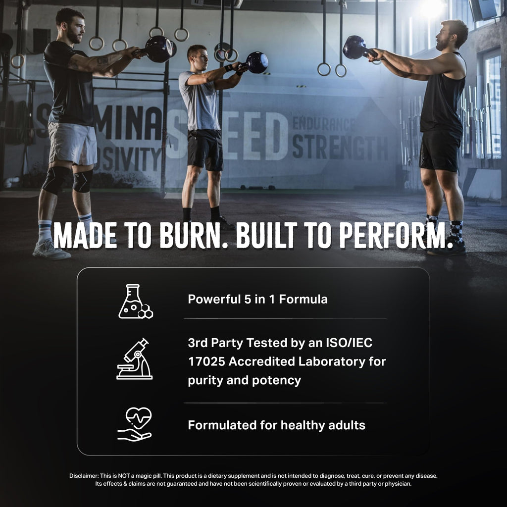 Rapid Burn Alpha - Fat Burner for Men - Supports Healthy Pathways Associated with  Activity - Supports Appetite Control, Energy Booster, Helps Increase Metabolism & Fat Loss - 60 Unisex Capsules