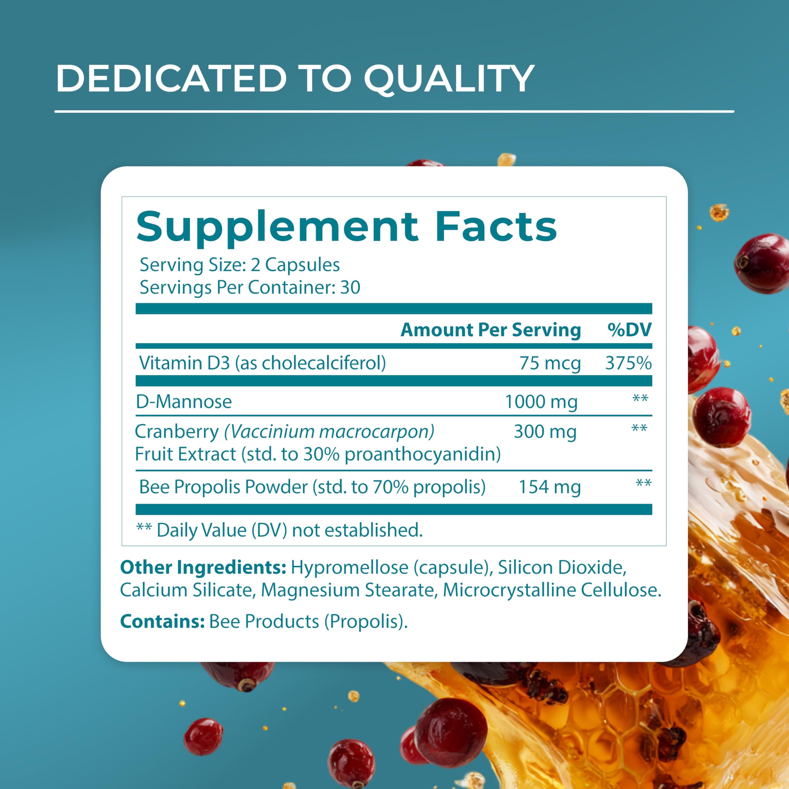 PUREHEALTH RESEARCH UT Fix - Urinary Tract Health Formula - Urinary Tract Support for Women & Men - Cranberry Supplement with D Mannose 1000mg, Vitamin D3 & Bee Propolis - 60 Capsules PUREHEALTH RESEARCH Au supplements