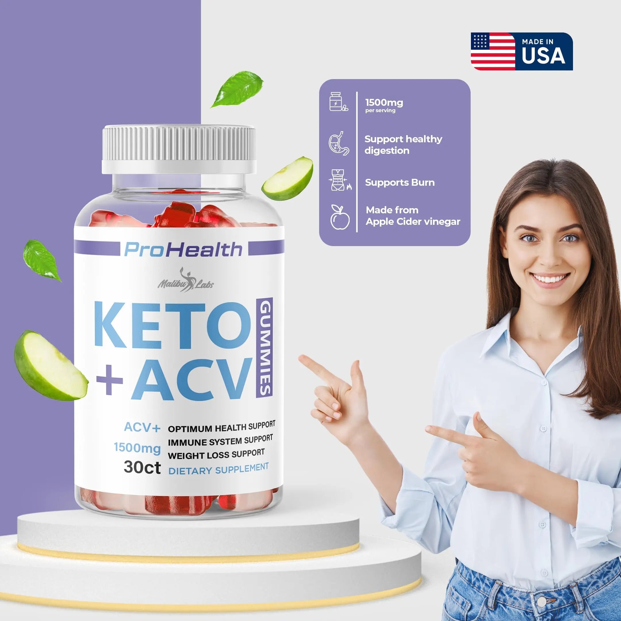 prohealth Keto acv Gummies - 1500mg Once a Day Keto, Strong Time Released Advanced Malibu Labs Au supplements