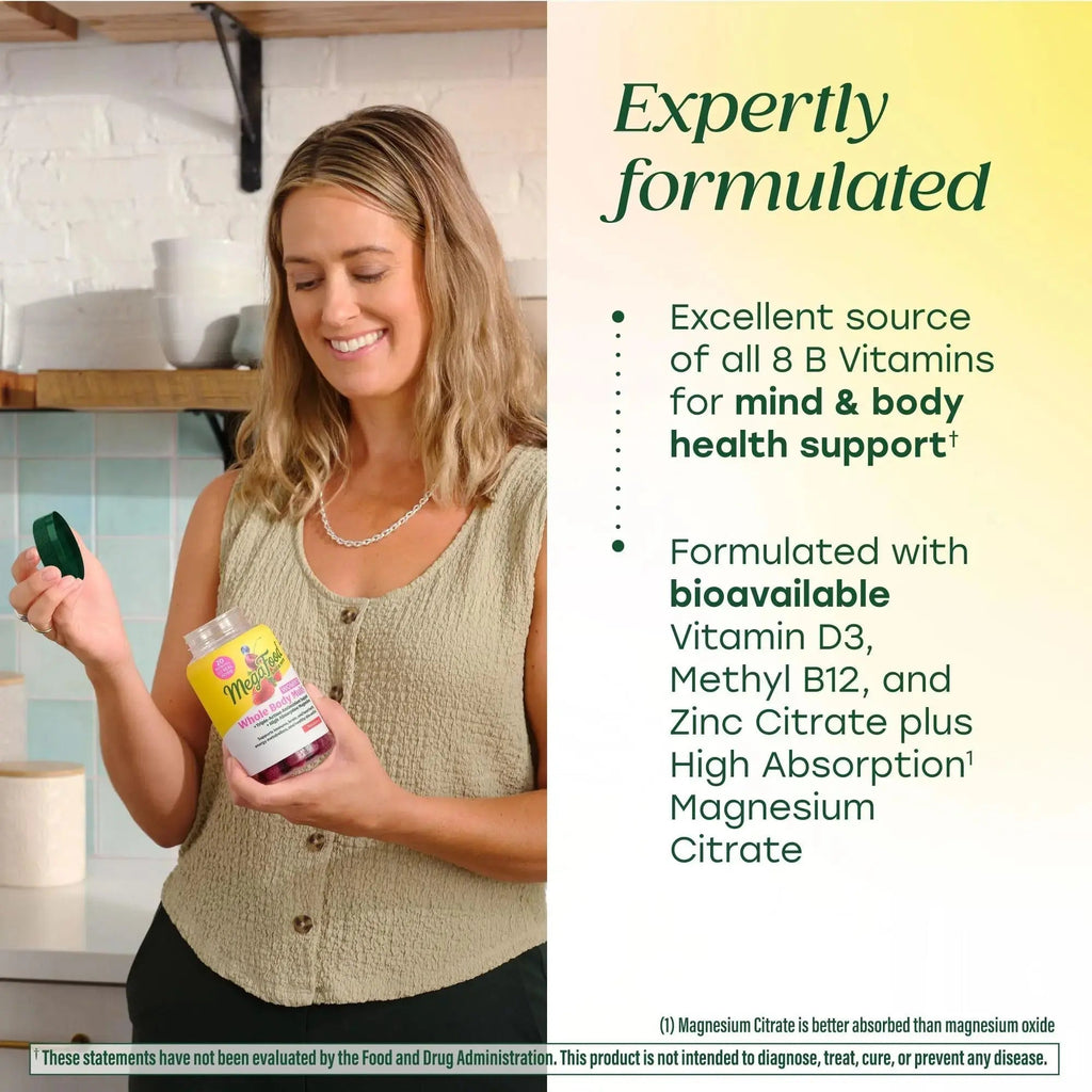 MegaFood Women’s Whole Body Multivitamin Gummies - Multivitamin For Women With Vitamin C, Magnesium Citrate, Vitamin D3, Folate MegaFood Au supplements