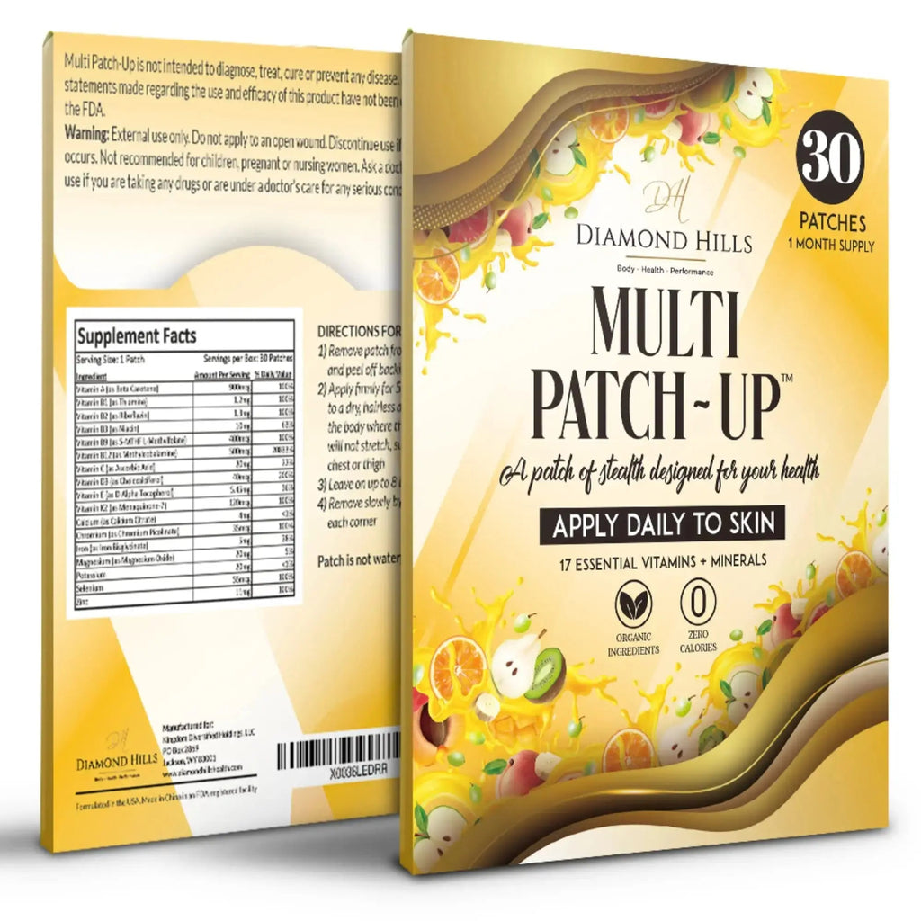 Diamond Hills Multi Patch-Up – 30ct Daily Patches – No Calories & Sugar Free Diamond Hills Au supplements