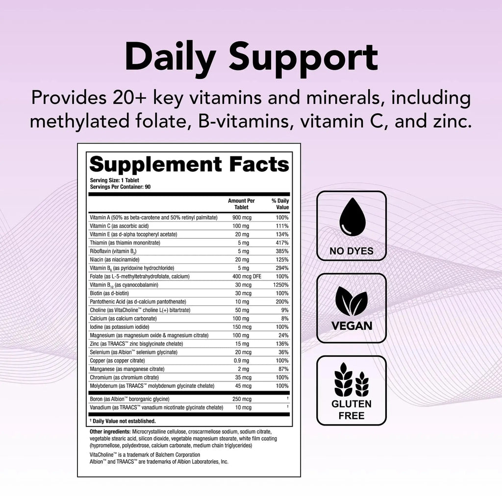 Theralogix Companion Multivitamin & Mineral Supplement - 90-Day Supply - Supplement for Women & Men Without Iron, Vitamin D Theralogix Au supplements
