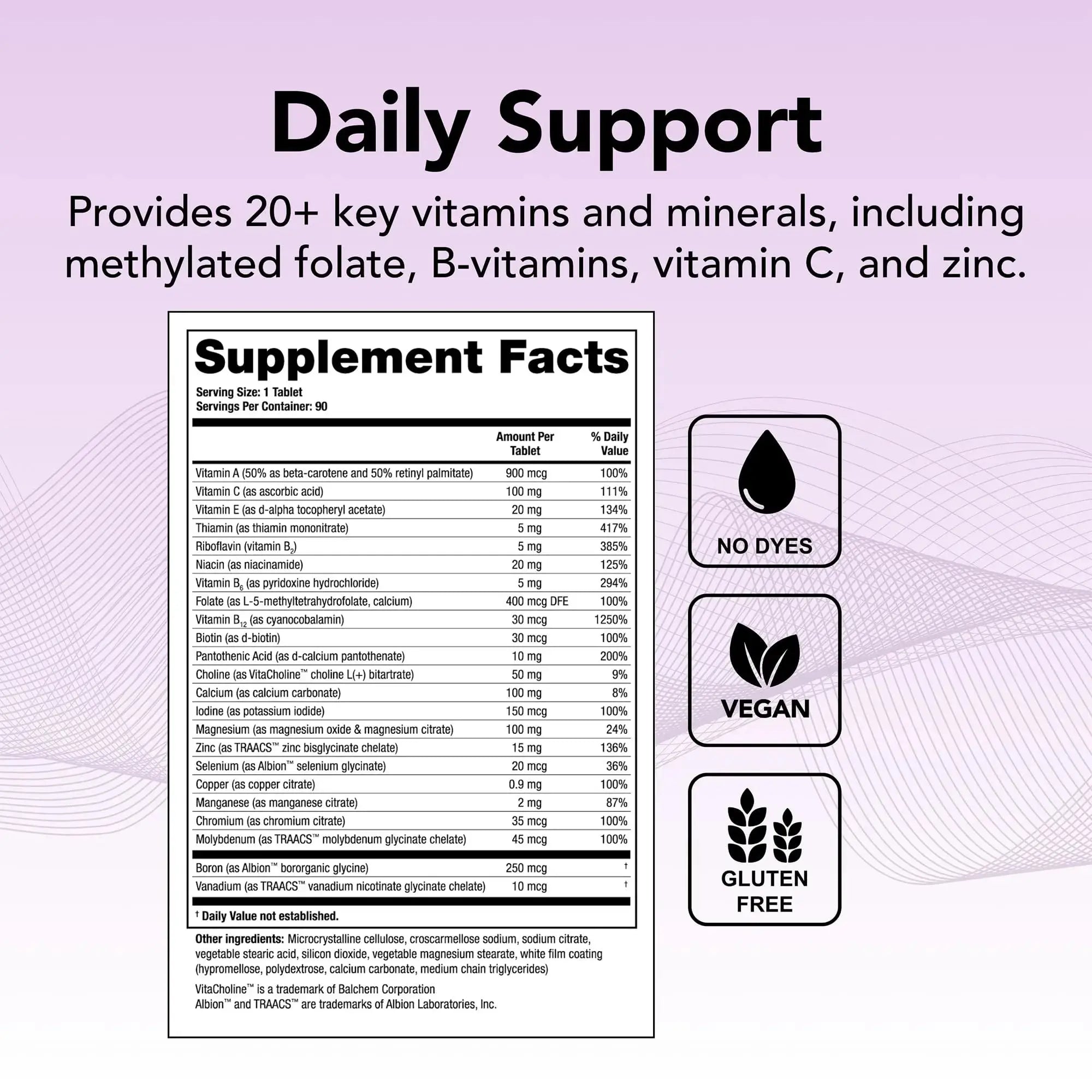 Theralogix Companion Multivitamin & Mineral Supplement - 90-Day Supply - Supplement for Women & Men Without Iron, Vitamin D Theralogix Au supplements