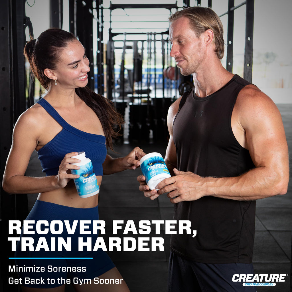CREATURE® Creatine Complex - Creatine Monohydrate Powder with 5 Types of Creatine Including Con-Crēt® Creatine HCL, Promotes Muscle, Strength, Endurance, Brain Health, Unflavored, 300g 60 Servings CREATURE Au supplements