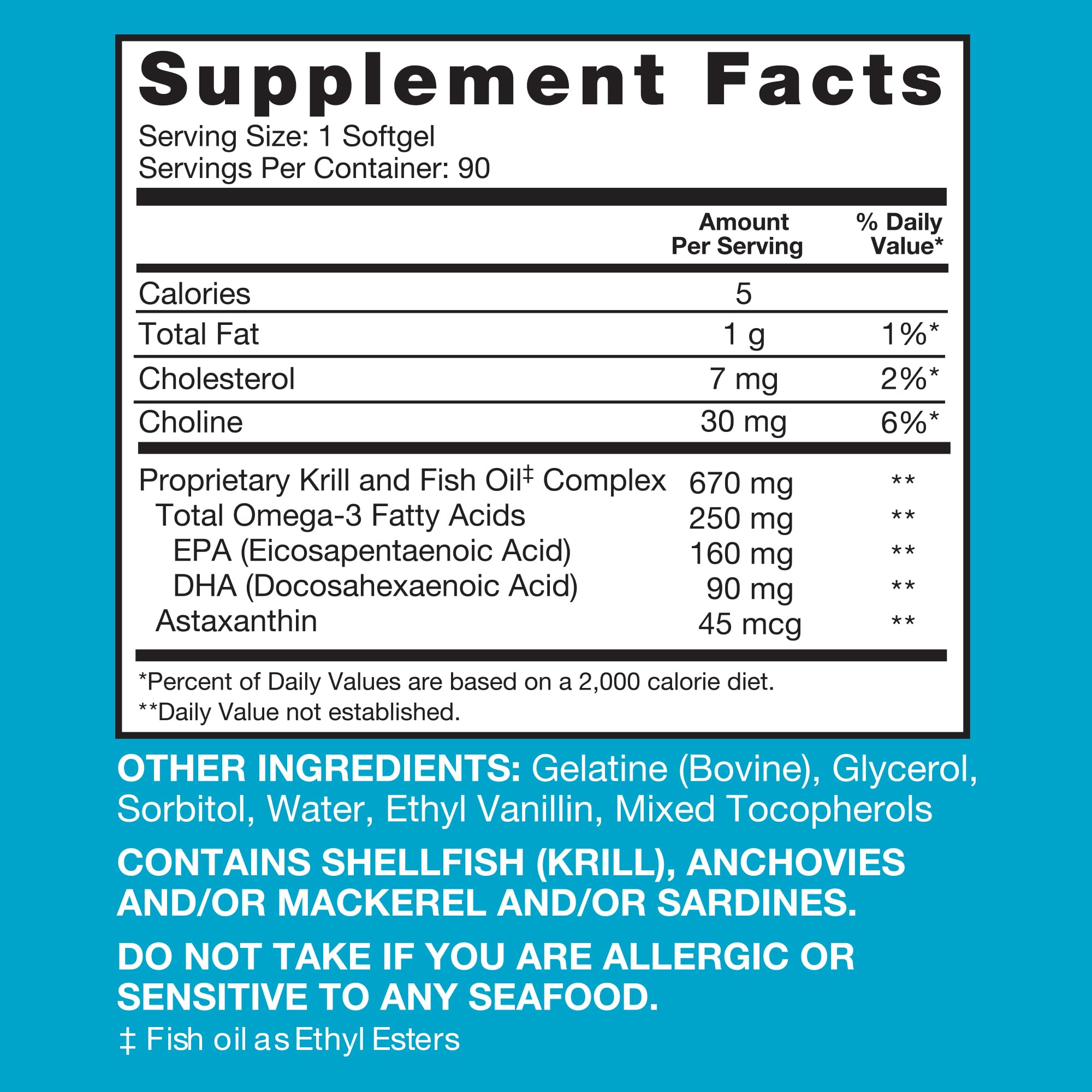 Qunol Advanced Omega 3 Krill and Fish Oil Complex, 10x Better Bioavailability, One Pill Dose, 250mg EPA & DHA