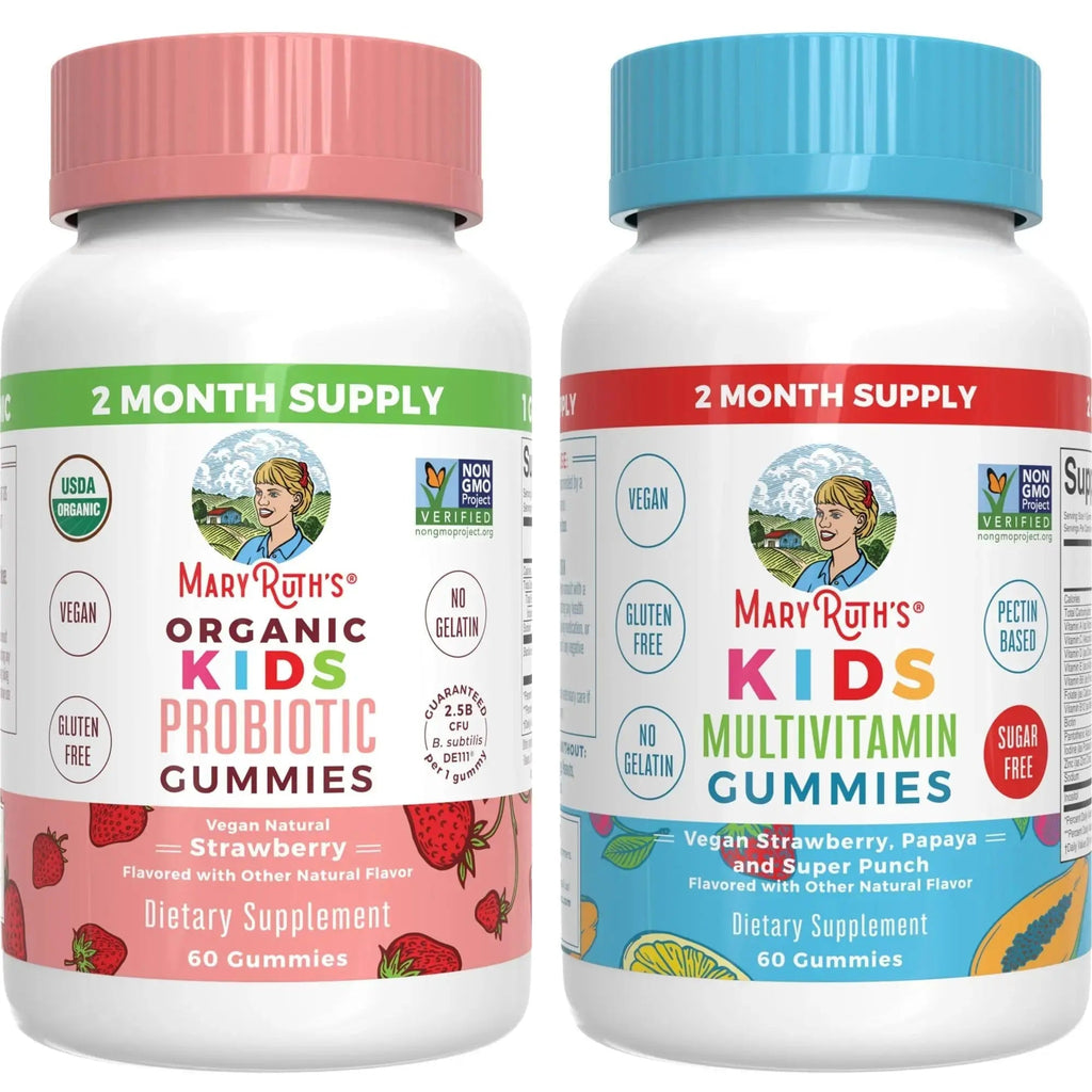 MaryRuth Organics Multivitamin and Probiotic Gummies (Strawberry) for Kids | Clean Label Project Verified® | Vitamins for Gut Health MARYRUTH'S Au supplements