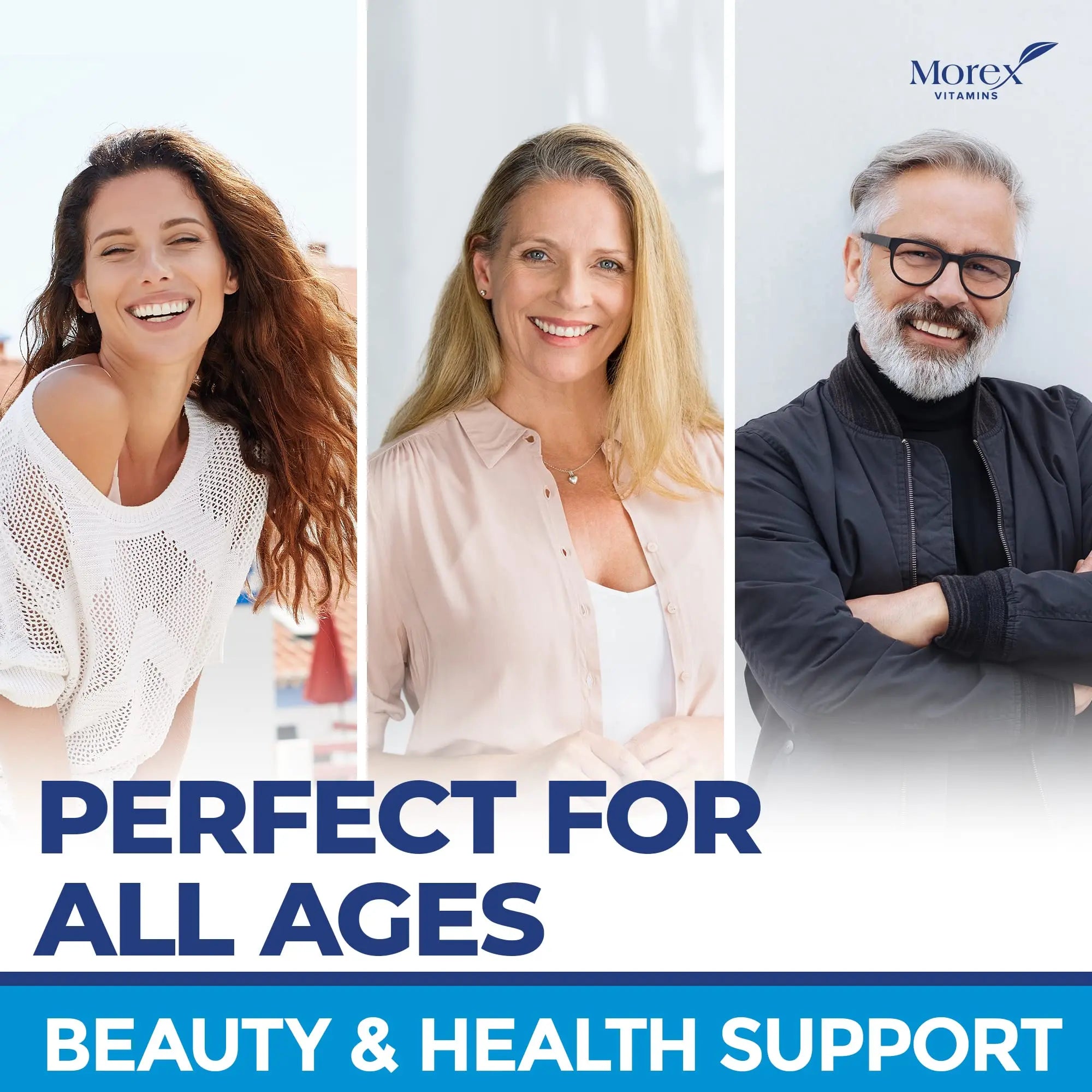 Multi Collagen Pills (Types I, II, III, V & X) - Marine Collagen & Bone Broth Capsules MOREX VITAMINS Au supplements