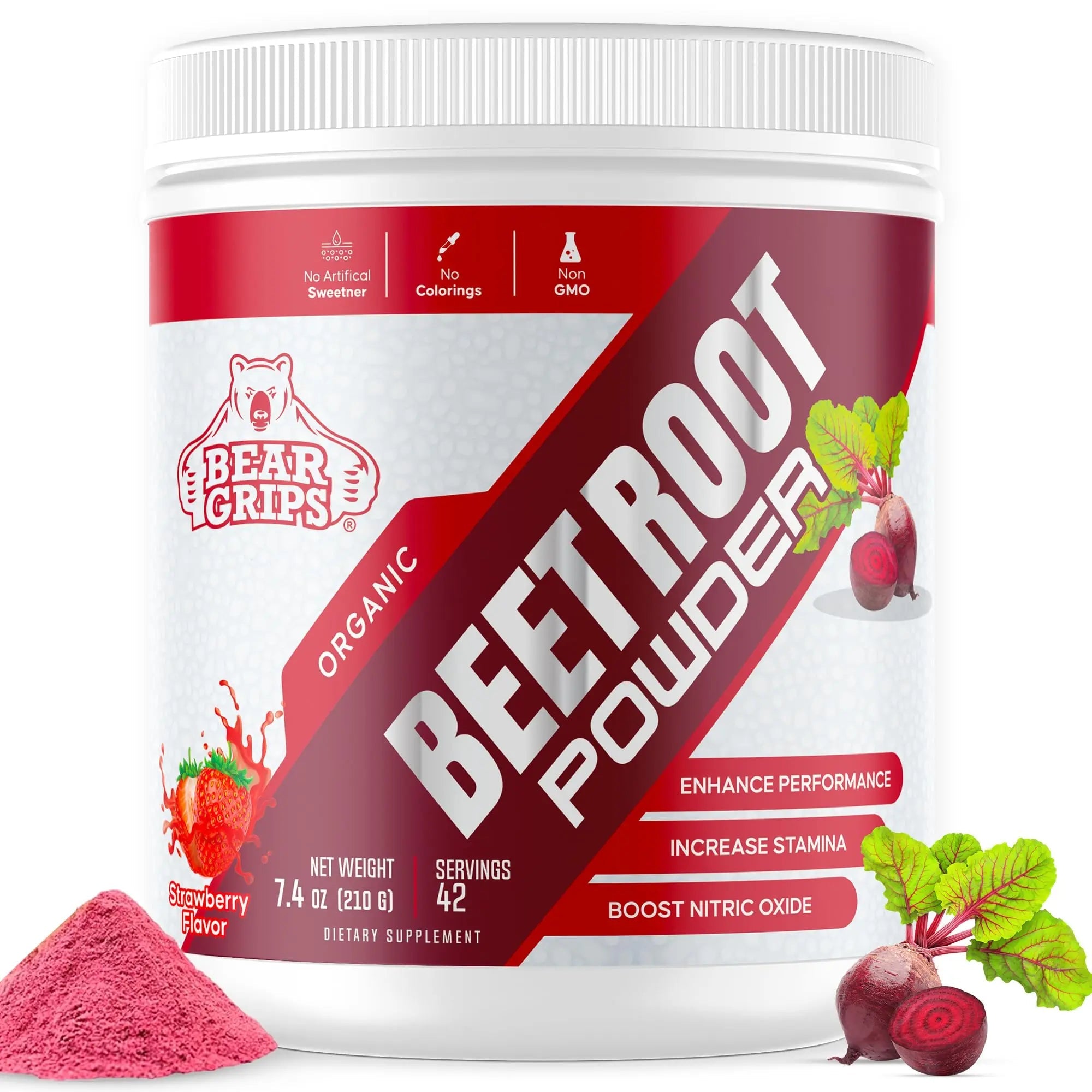 Organic Beet Root Powder - Nitric Oxide Supplement Super Food Beets Supplements Bear Grips Au supplements