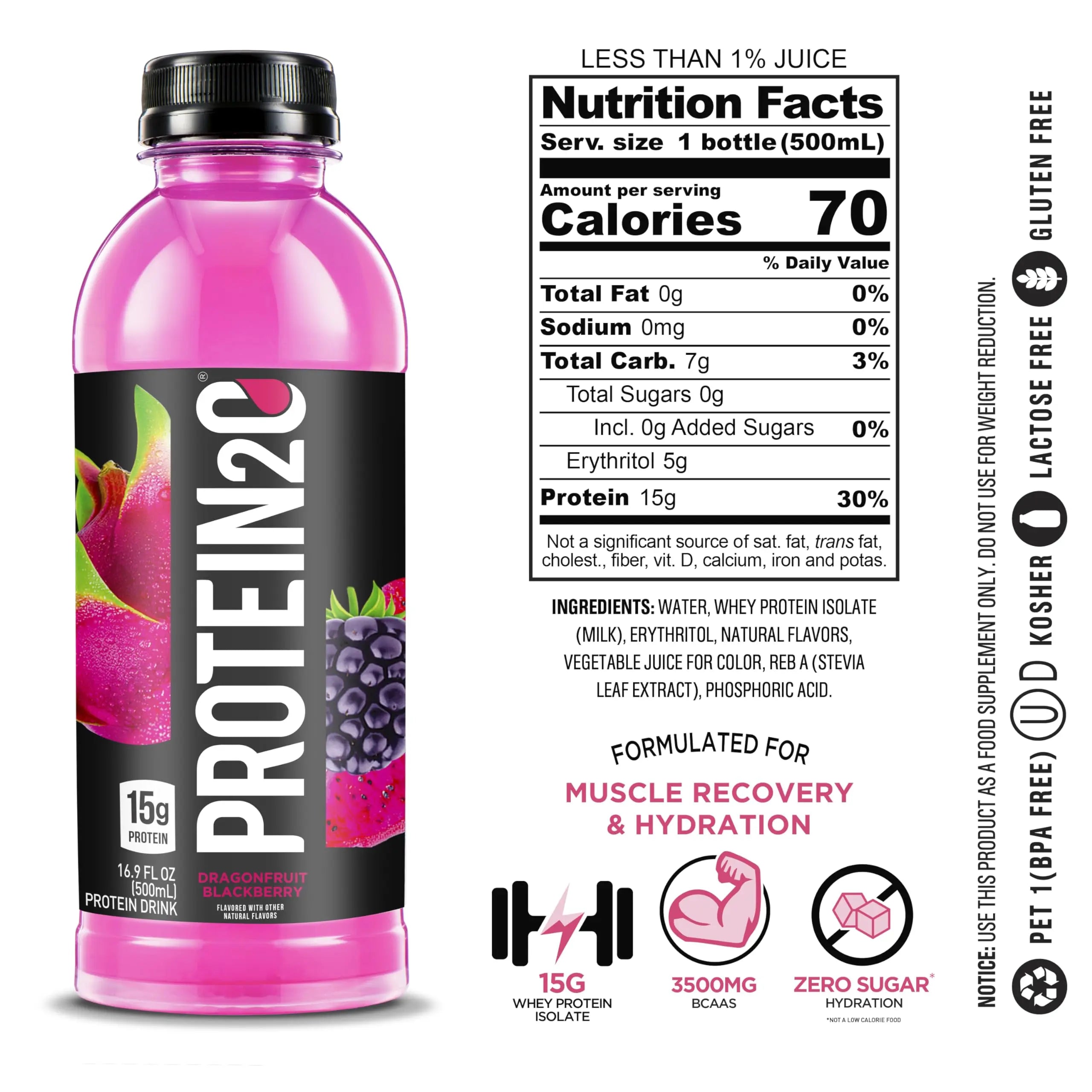 Protein2o 15g Whey Protein Isolate Infused Water, Ready To Drink, Sugar Free, Gluten Free Protein2o Au supplements