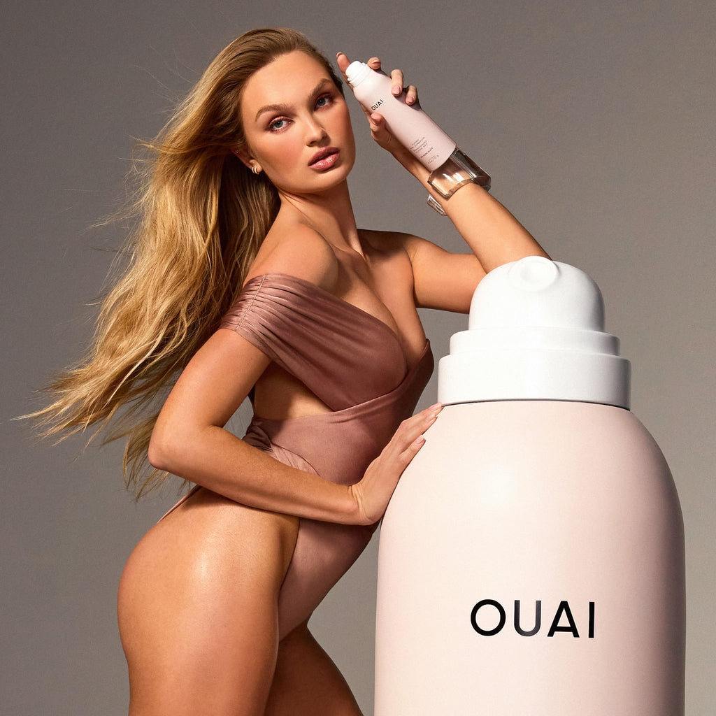 OUAI Super Travel Size Dry Shampoo - Volumizing Dry Shampoo - Absorbs Oil, Dirt & Sweat - Blends Seamlessly into Hair with Zero Residue & Enriched with a Long-Lasting Scent - Melrose Place (2 oz) OUAI Au supplements