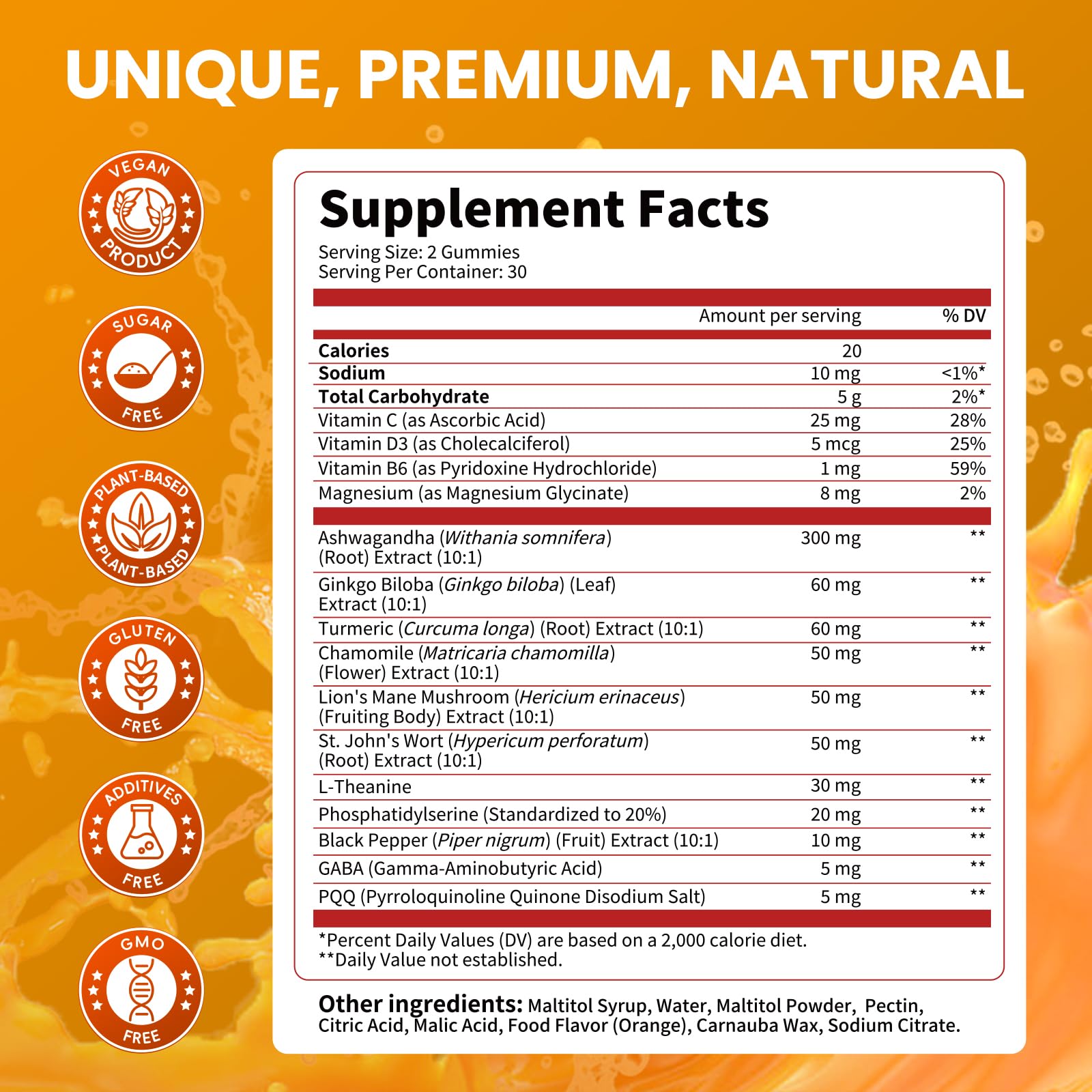 Lukaree Cortisol Supplements for Women & Men, 15 in 1 Cortisol Reducer Manager, Cortisol Calm Gummies with Ashwagandha, Magnesium, L-theanine, GABA - for Mood, Focus, Sleep - Vegan Sugar Free, 60 Ct. Lukaree Au supplements
