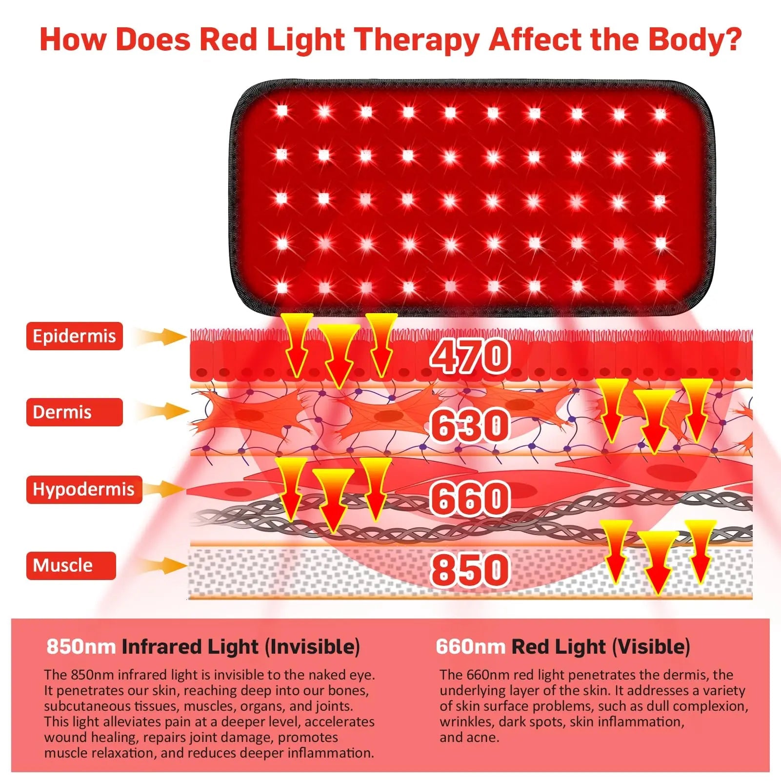 Red Light Therapy Belt, Infrared Light Therapy for Body, Wearable Wrap with Timer GMOWNW Au supplements