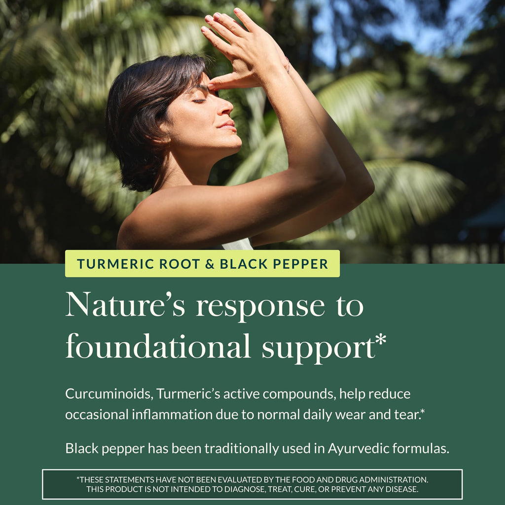 Gaia Herbs Turmeric Supreme Extra Strength - Supports Occasional Discomfort from Normal Wear & Tear* - with Turmeric Curcumin & Black Pepper