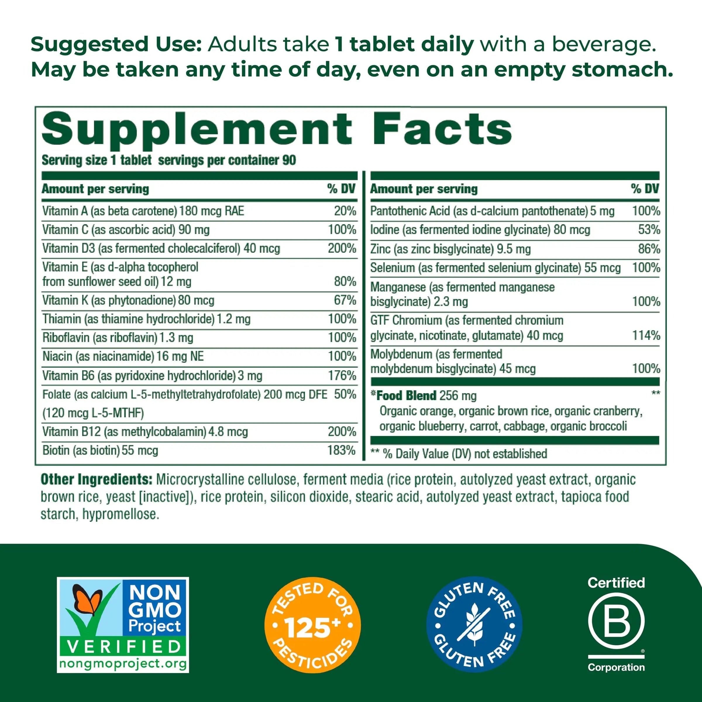 MegaFood Women's 55+ One Daily Multivitamin for Women with Vitamin A, Vitamin C MegaFood Au supplements