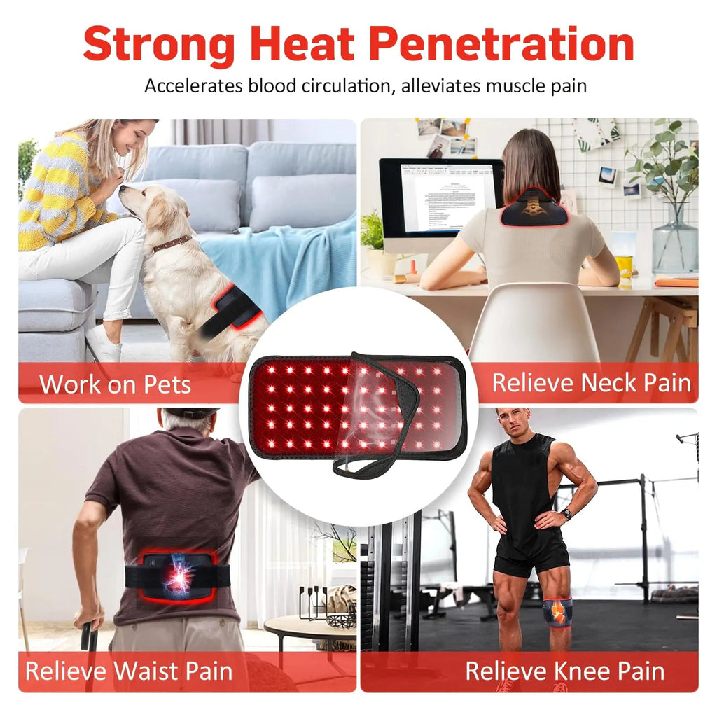 Red Light Therapy Belt, Infrared Light Therapy for Body, Wearable Wrap with Timer GMOWNW Au supplements