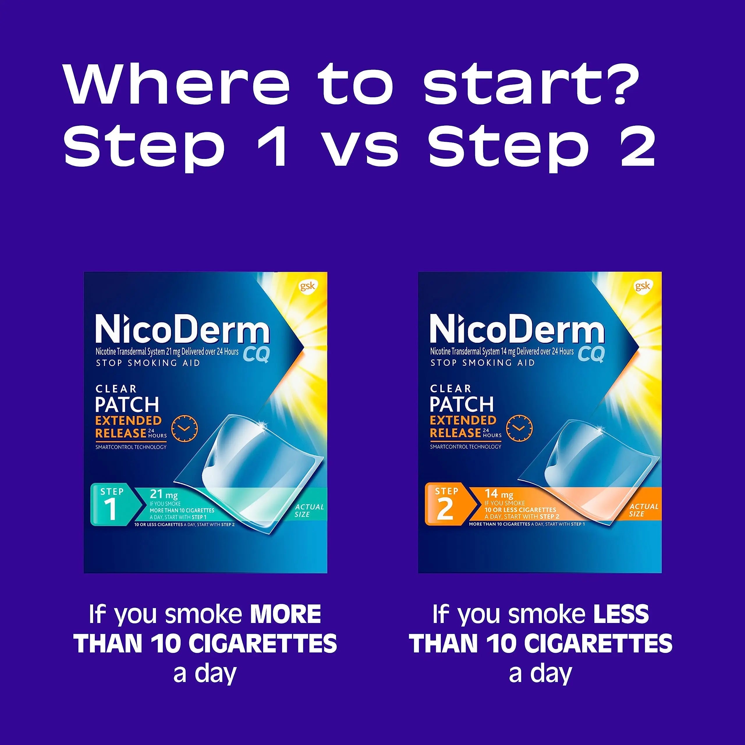 NicoDerm CQ Step 1 Nicotine Patches to Quit Smoking, 21 mg, Stop Smoking NicoDerm Au supplements