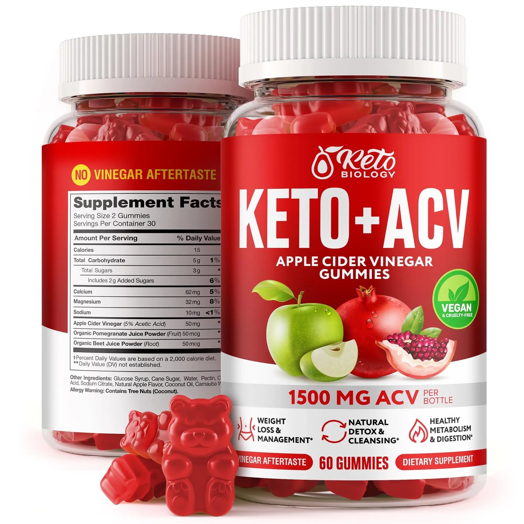 Keto ACV Gummies 1500 mg - ACV Keto Gummies for Weight Loss & Detox - Vegan Apple KETO BIOLOGY Au supplements