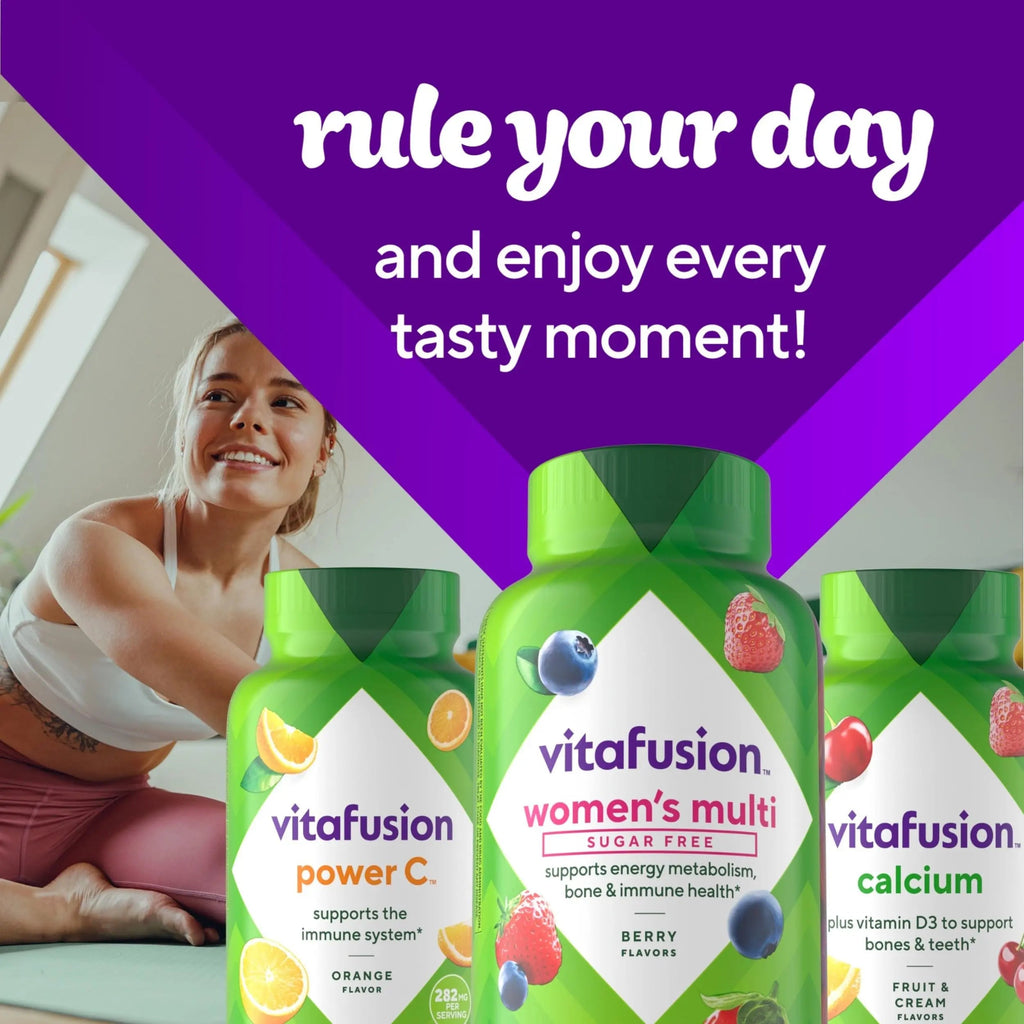 Vitafusion Women’s Sugar Free Daily Multivitamin Supplement, Keto Diet Friendly Adult Gummy Vitamin for Energy Vitafusion Au supplements