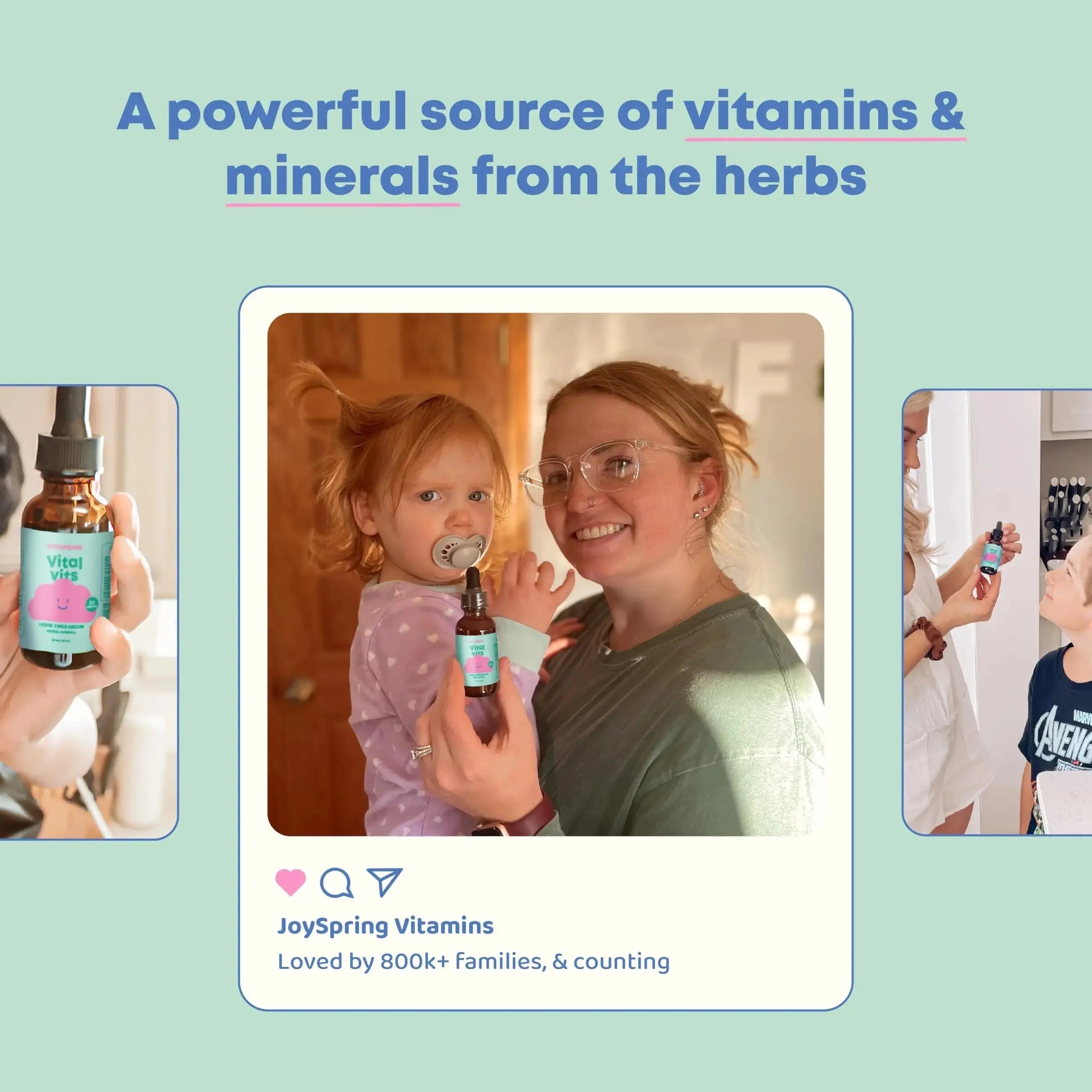 JoySpring Vital Vits - Kids Liquid Multivitamin - 1 fl oz (30 Servings) | Herbal Liquid Vitamins for Kids | Natural Flavor | JoySpring Au supplements