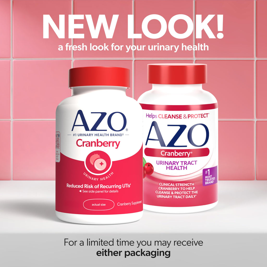 AZO Cranberry Supplement, Made with Concentrated Whole Fruit Cranberry Powder to Help Cleanse and Protect the Urinary Tract