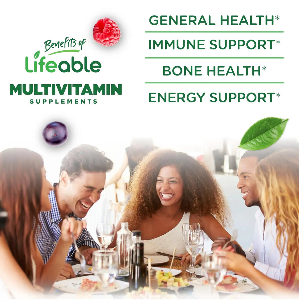 Lifeable Sugar Free Womens Multivitamin Gummy | with Iron and 18 Essential Vitamins and Minerals | Great Tasting Multivitamin Lifeable Au supplements